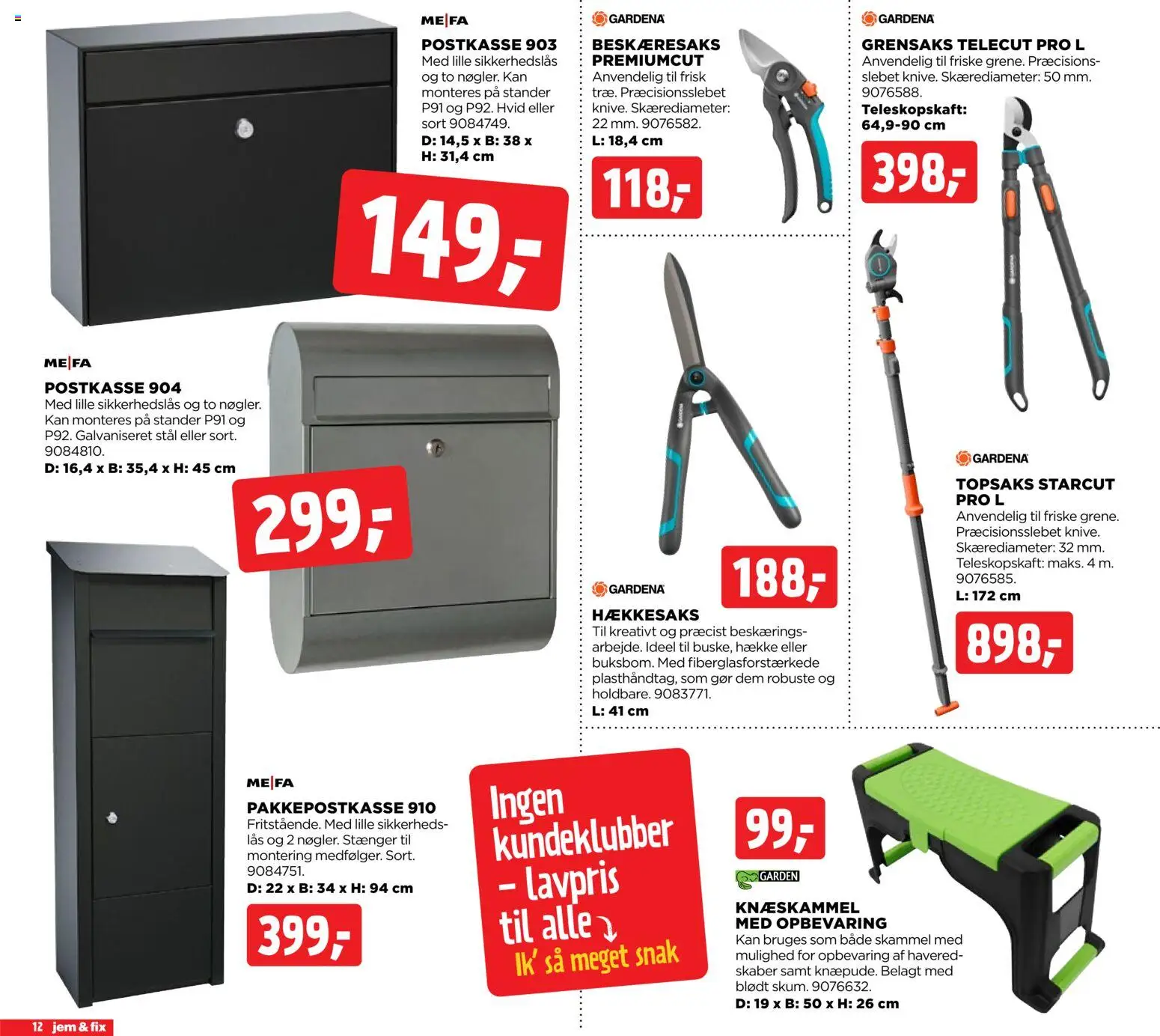 Jem & fix tilbudsavis – gyldig fra 15.03.2026 | Side: 12 | Produkter: Skammel, Søm