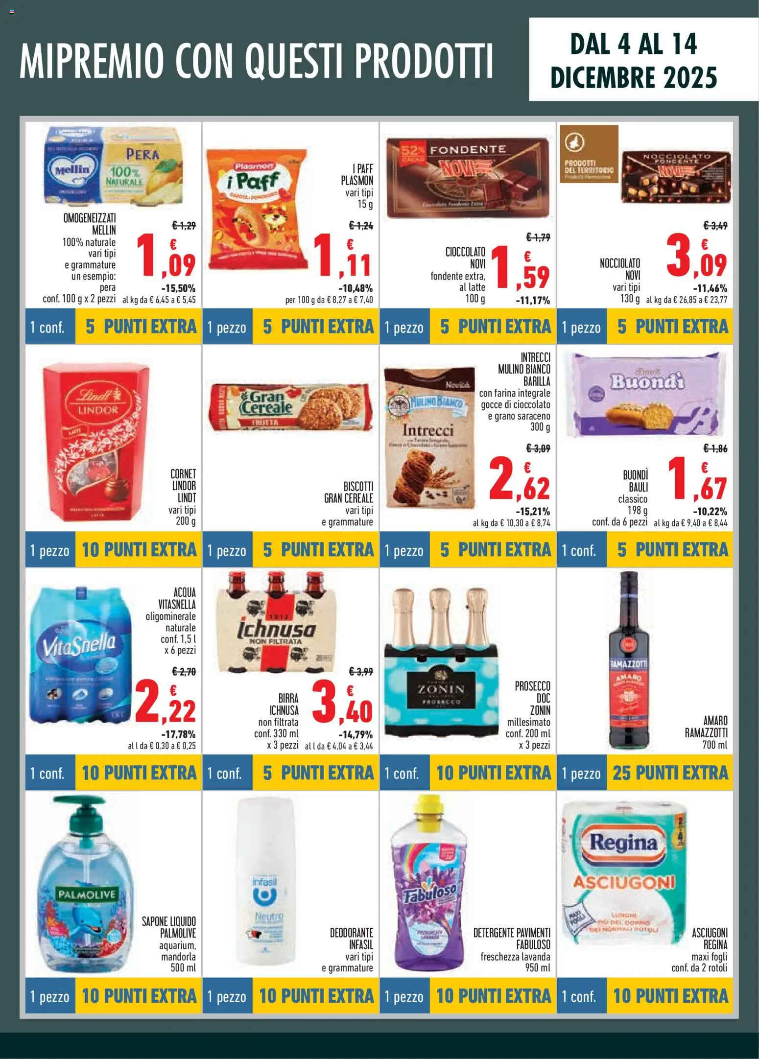 Volantino Conad del 04.12.2025 | Pagina: 5 | Prodotti: Detergente, Prosecco, Acqua, Amaro