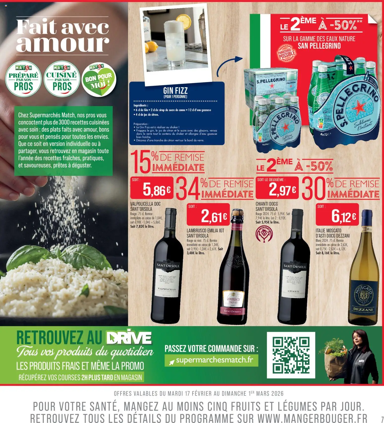 {H1} | Page: 7 | Produits: Sucre de canne, Jus de citron, Jus, Gin