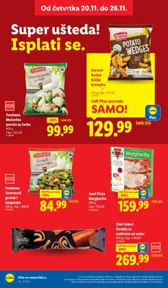 Freshona Grašak i šargarepa, 450 g zamrznuti grašak i šargarepa - pregled Lidl kataloga - važi od 20.11.2025 | Strana: 16