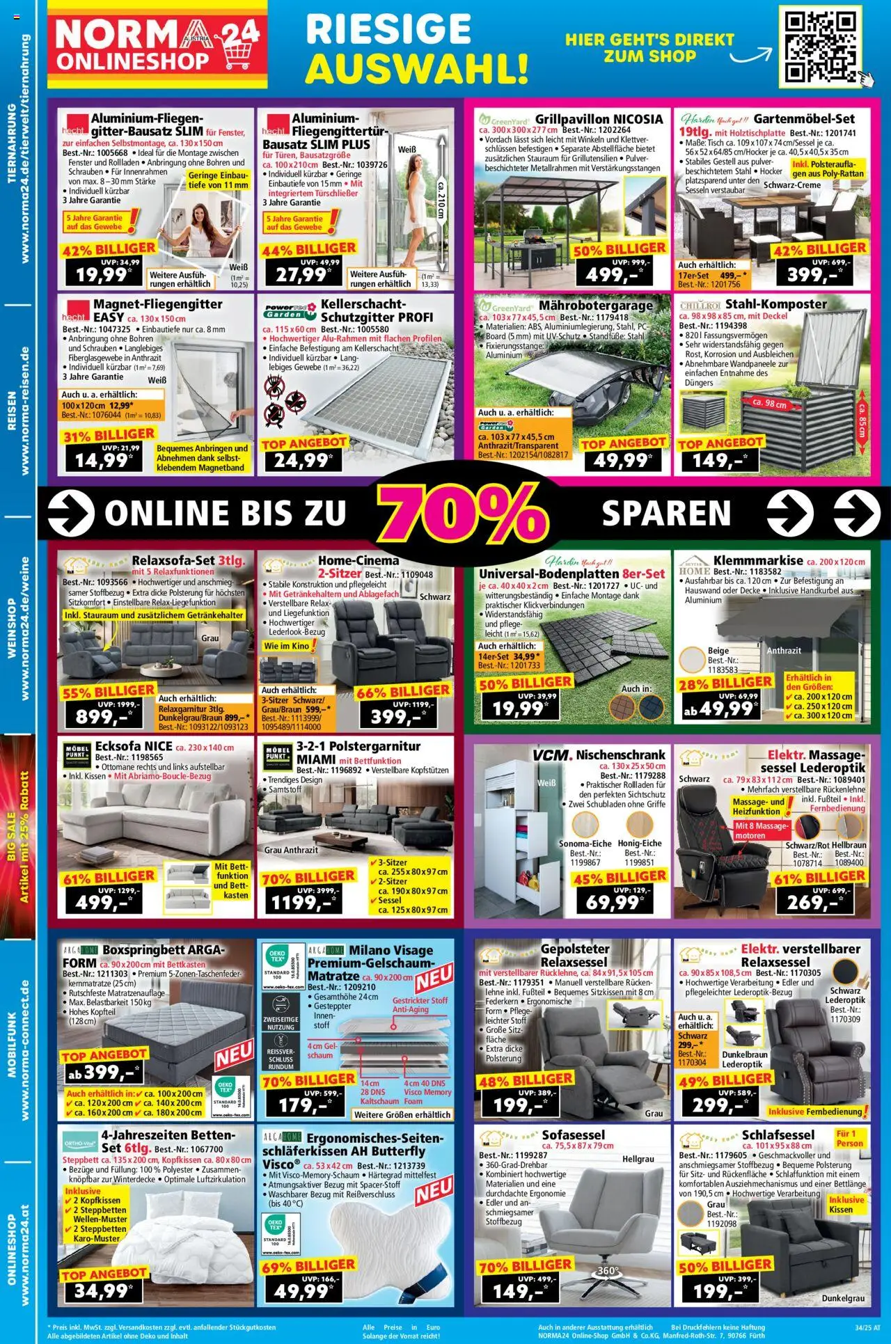 Norma Flugblatt gültig ab 18.08.2025 | Seite: 18 | Produkte: PC, Bett, Matratze, Kissen