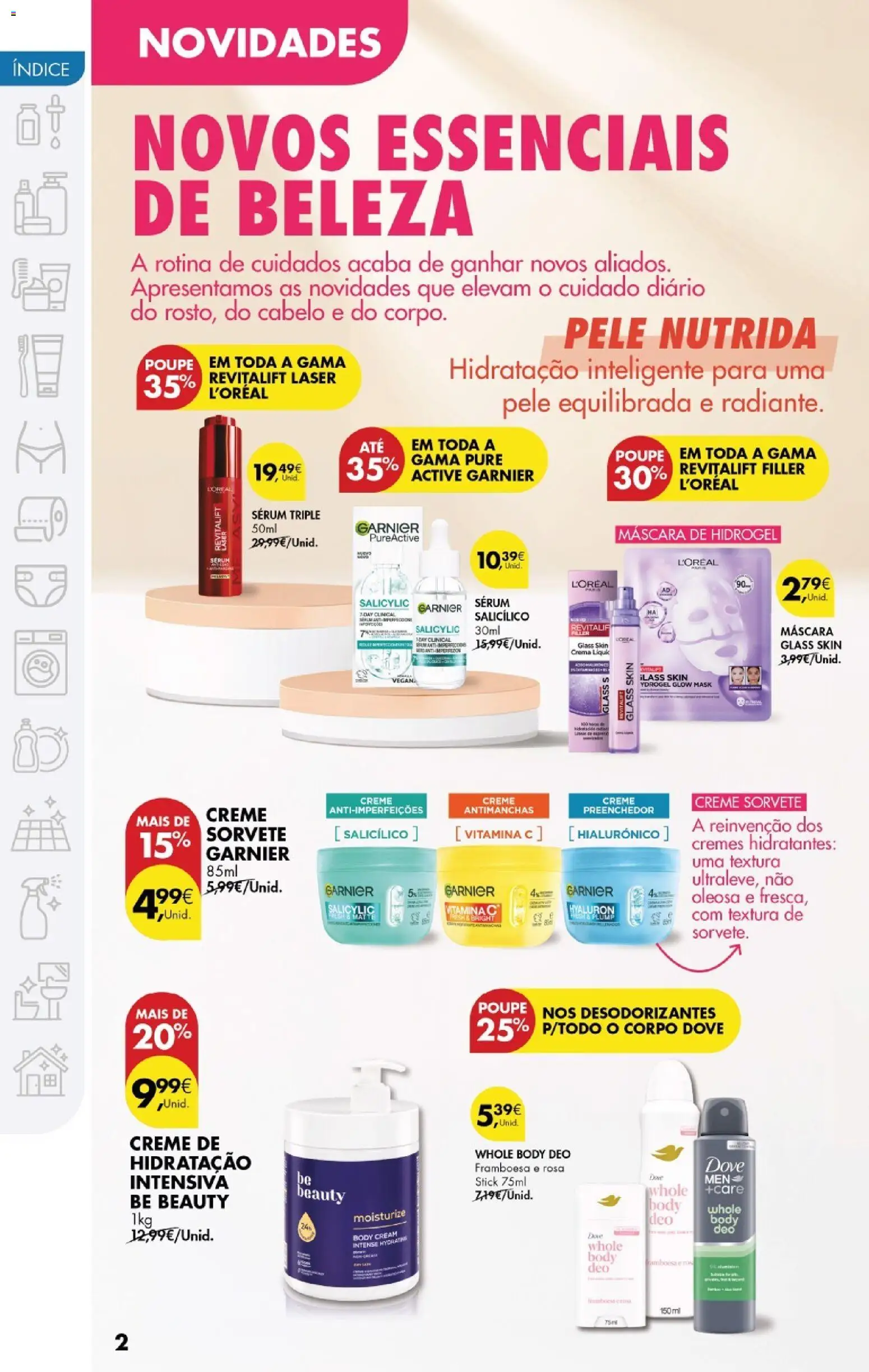 Pingo Doce - Cuidados Pessoais e para o Lar │ válido de 24.02.2026 | Página: 2 | Produtos: Sérum, Vitamina c, Creme, Sorvete