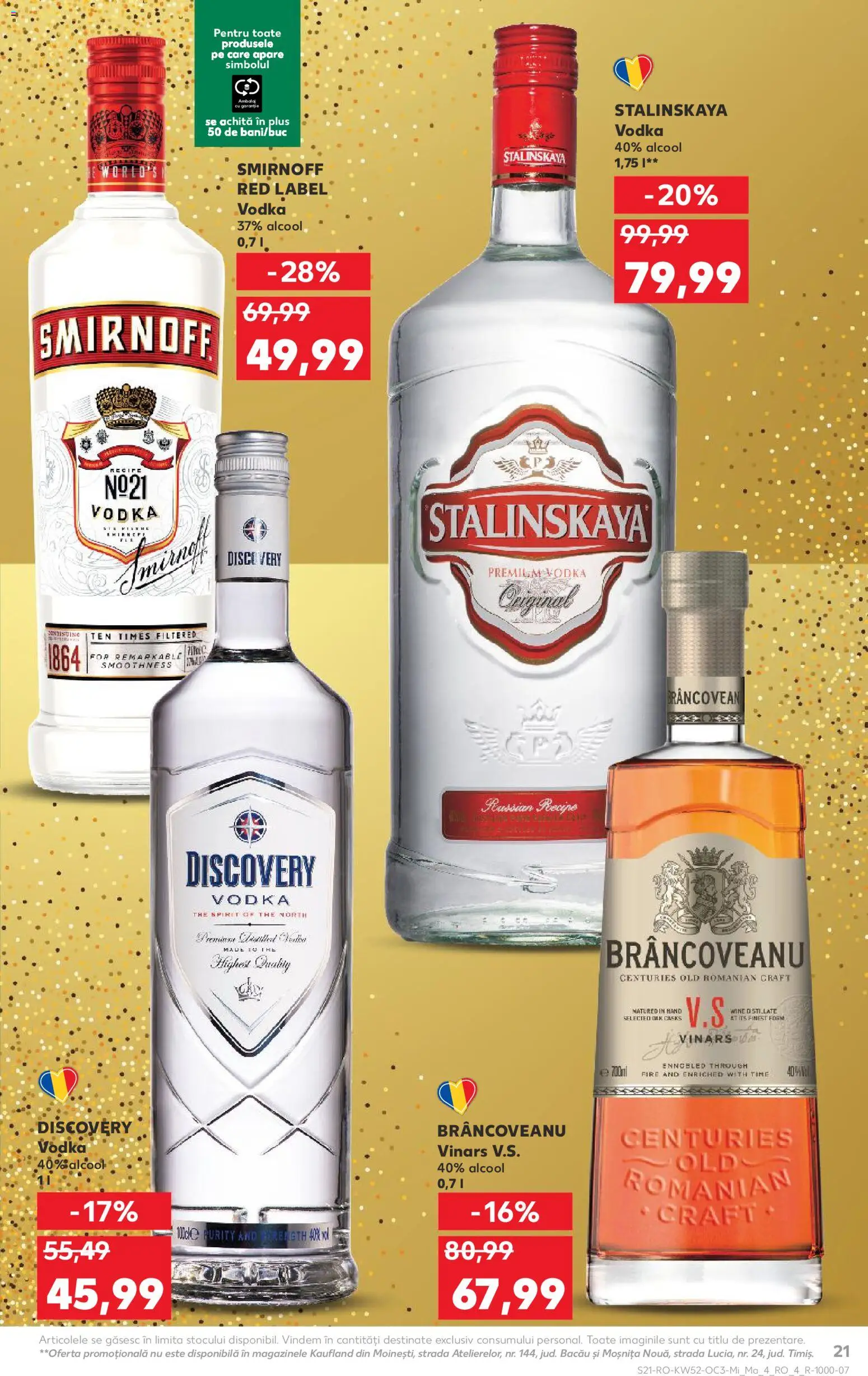Noul catalog Kaufland – valabil de la 24.12.2025 | Pagină: 21 | Produse: Vodka