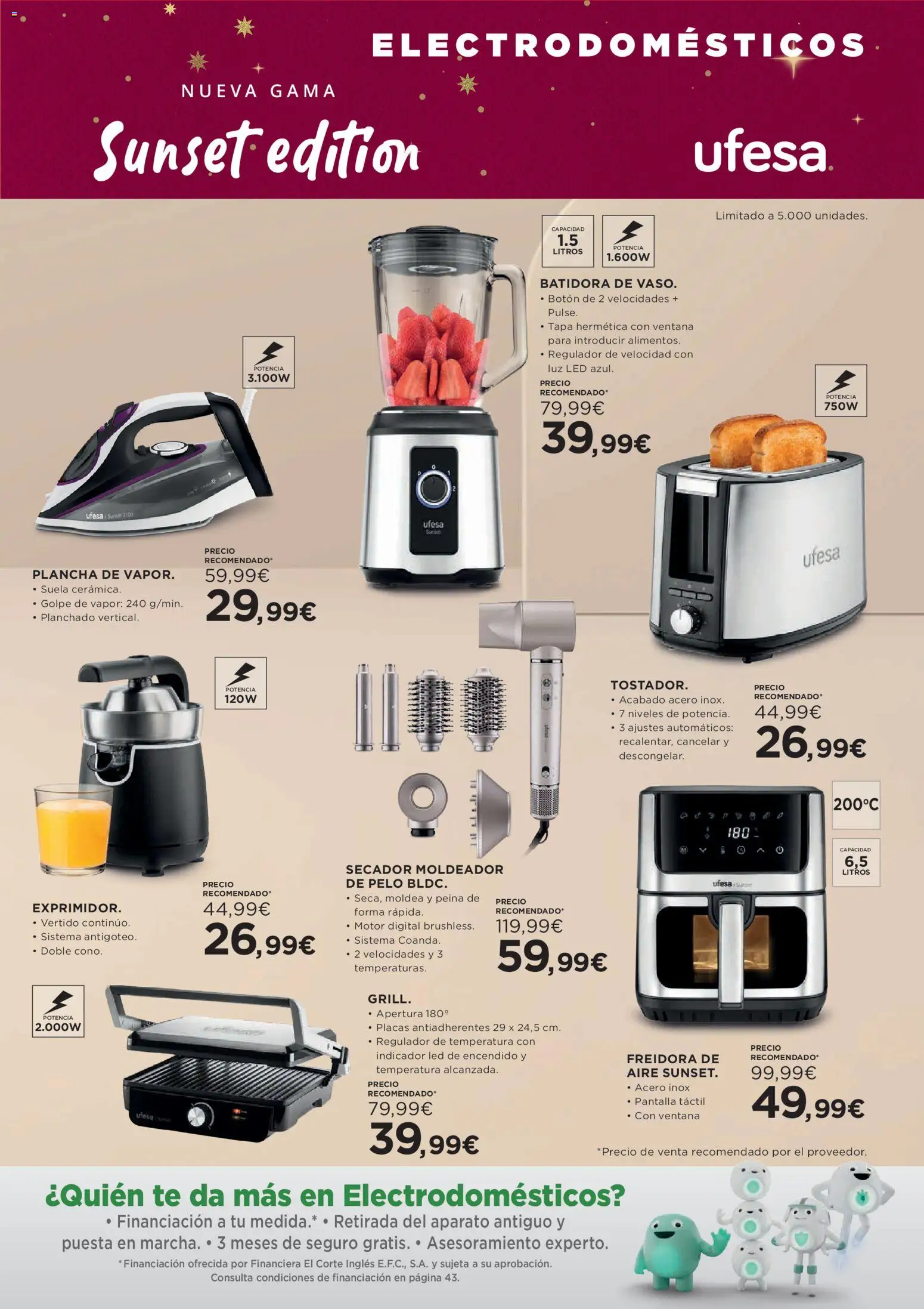 Hipercor catálogo │ válido desde el 20.11.2025 | Página: 54 | Productos: Té, Plancha, Batidora, Freidora