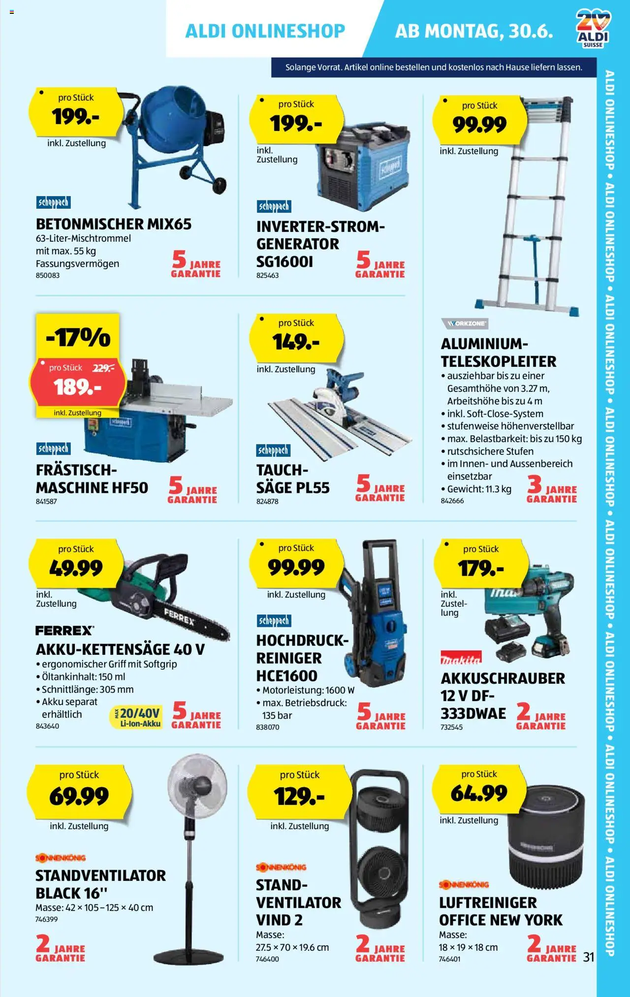 Aldi Aktionen ab 26.06.2025 | Seite: 32 | Produkte: Gewicht, Ventilator, Luftreiniger