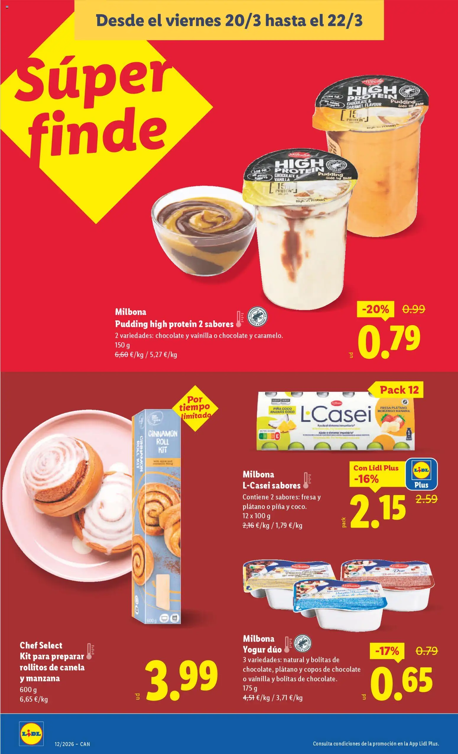 Lidl folleto │ válido desde el 16.03.2026 | Página: 28 | Productos: Yogur, Piña, Manzana, Copos