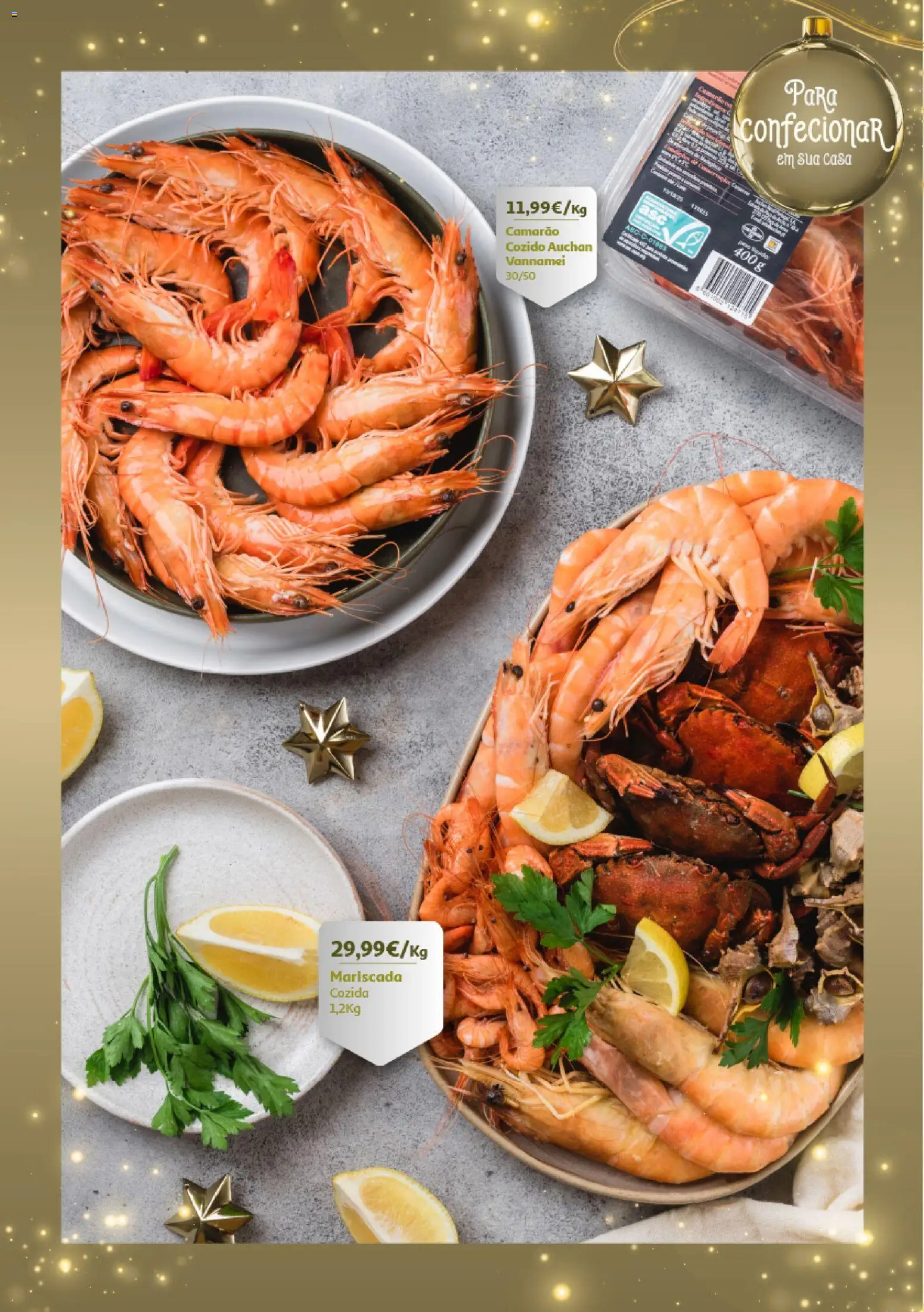 Auchan - Encomendas Natal e Ano Novo │ válido de 13.11.2025 | Página: 13 | Produtos: Camarão