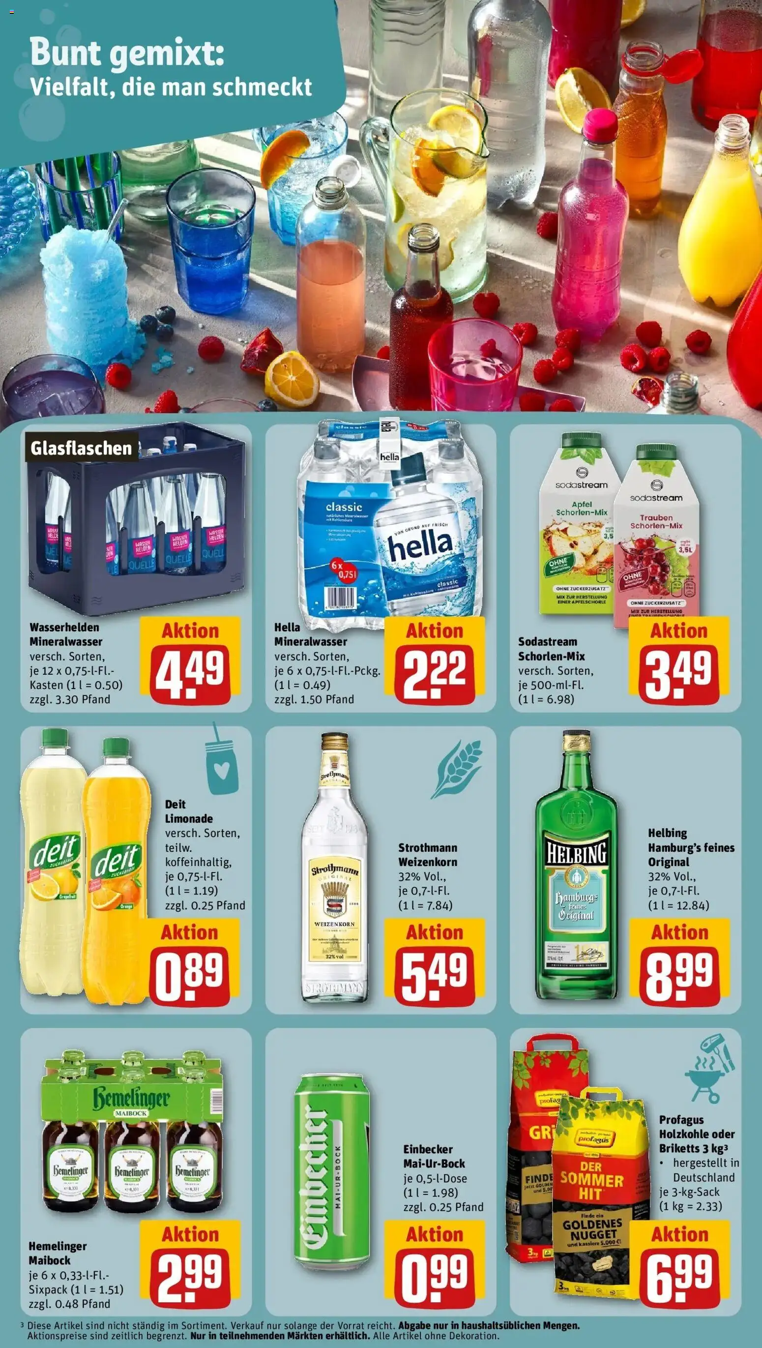 Rewe Prospekt Verden	 – gültig ab 09.03.2026 | Seite: 14 | Produkte: Trauben, Äpfel, Limonade, Mineralwasser