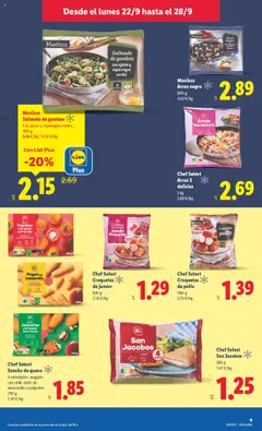 Chef Select Croquetas de jamón, Croquetas Croquetes Jamón Presunto. 500 g │ válido desde el 22.09.2025 | Página: 15 | Productos: Jamón, Arroz, Croquetas, Nuggets