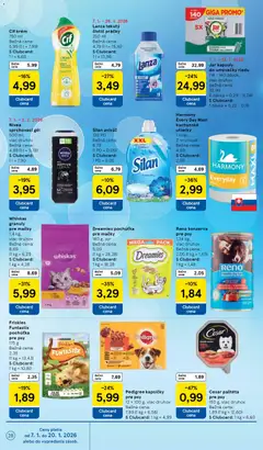 Tesco leták platný od 07.01.2026 | Strana: 28 | Produkty: Práčky, Syr, Friskies