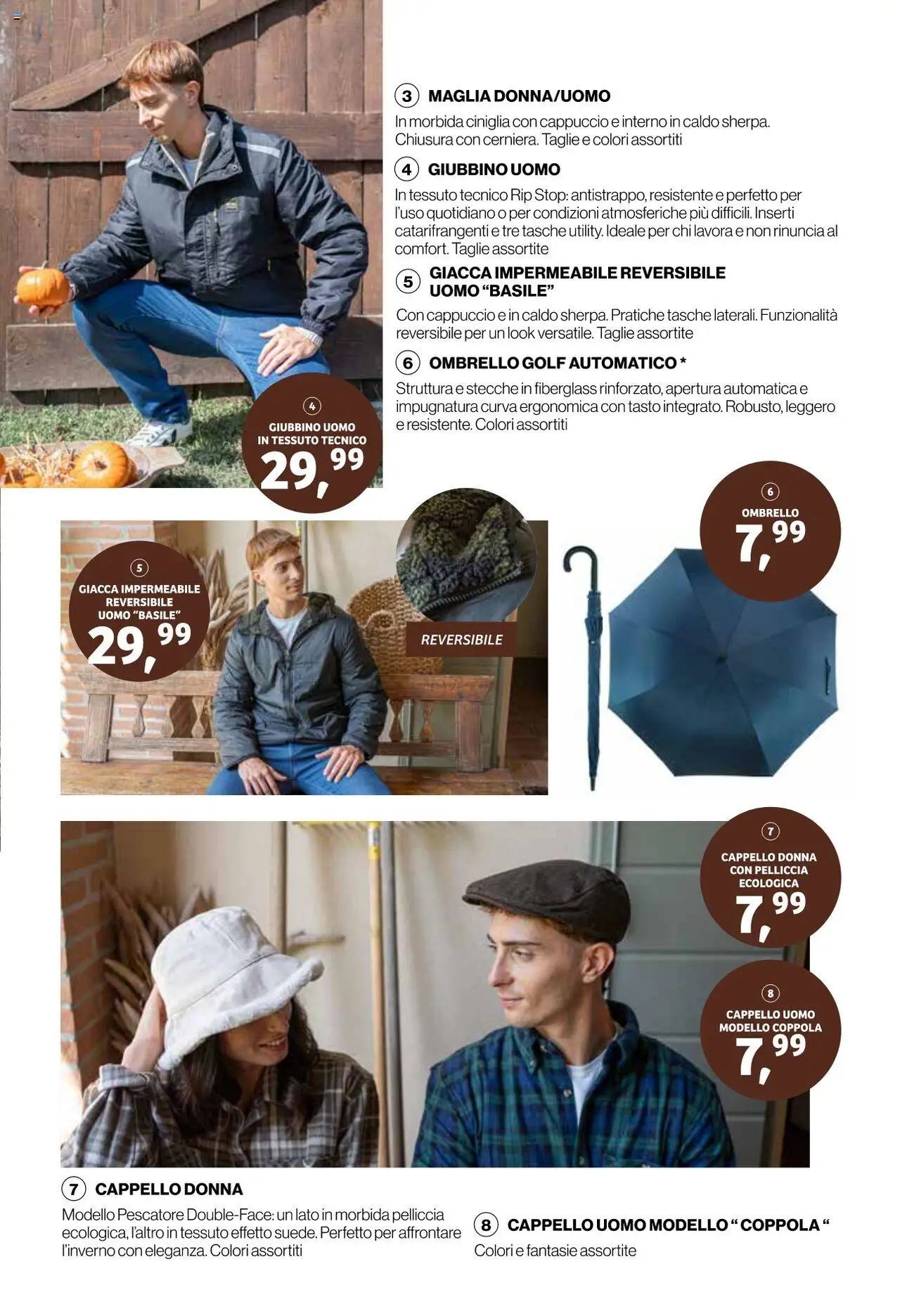 Volantino IN's del 15.10.2025 | Pagina: 17 | Prodotti: Giacca, Ombrello, Cappello, Cappuccio