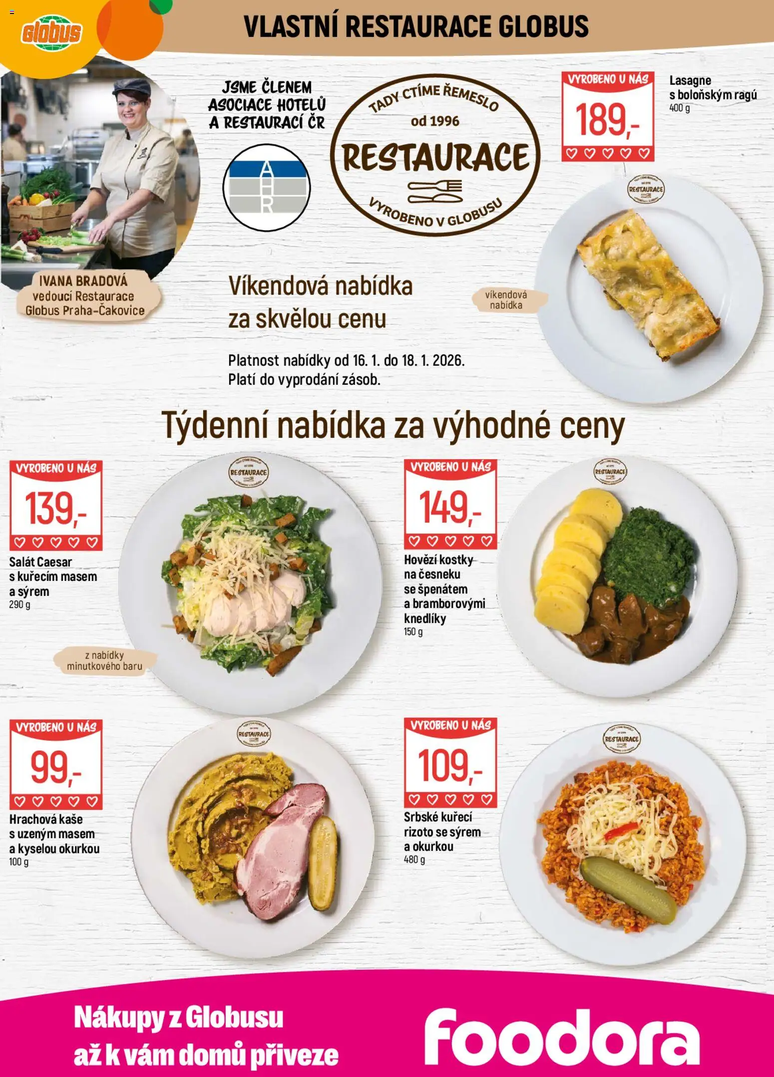 Globus leták od 14.01.2026 | Strana: 7 | Produkty: Salát, Rizoto, Kostky, Lasagne
