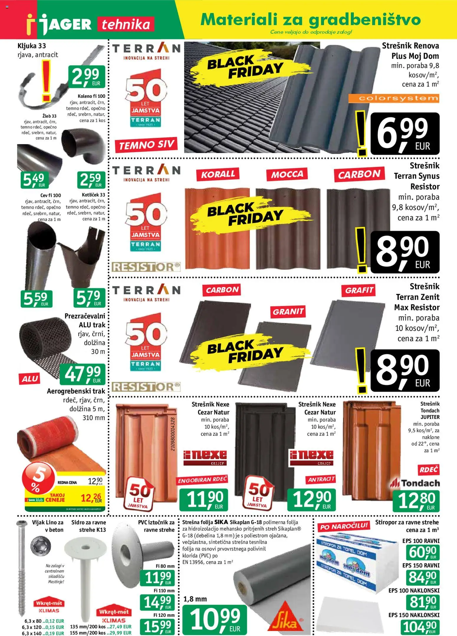 Novi Jager katalog ponudbe – veljaven od 19.11.2025 | Stran: 4 | Izdelki: Kos, Kljuka, Folija, Beton