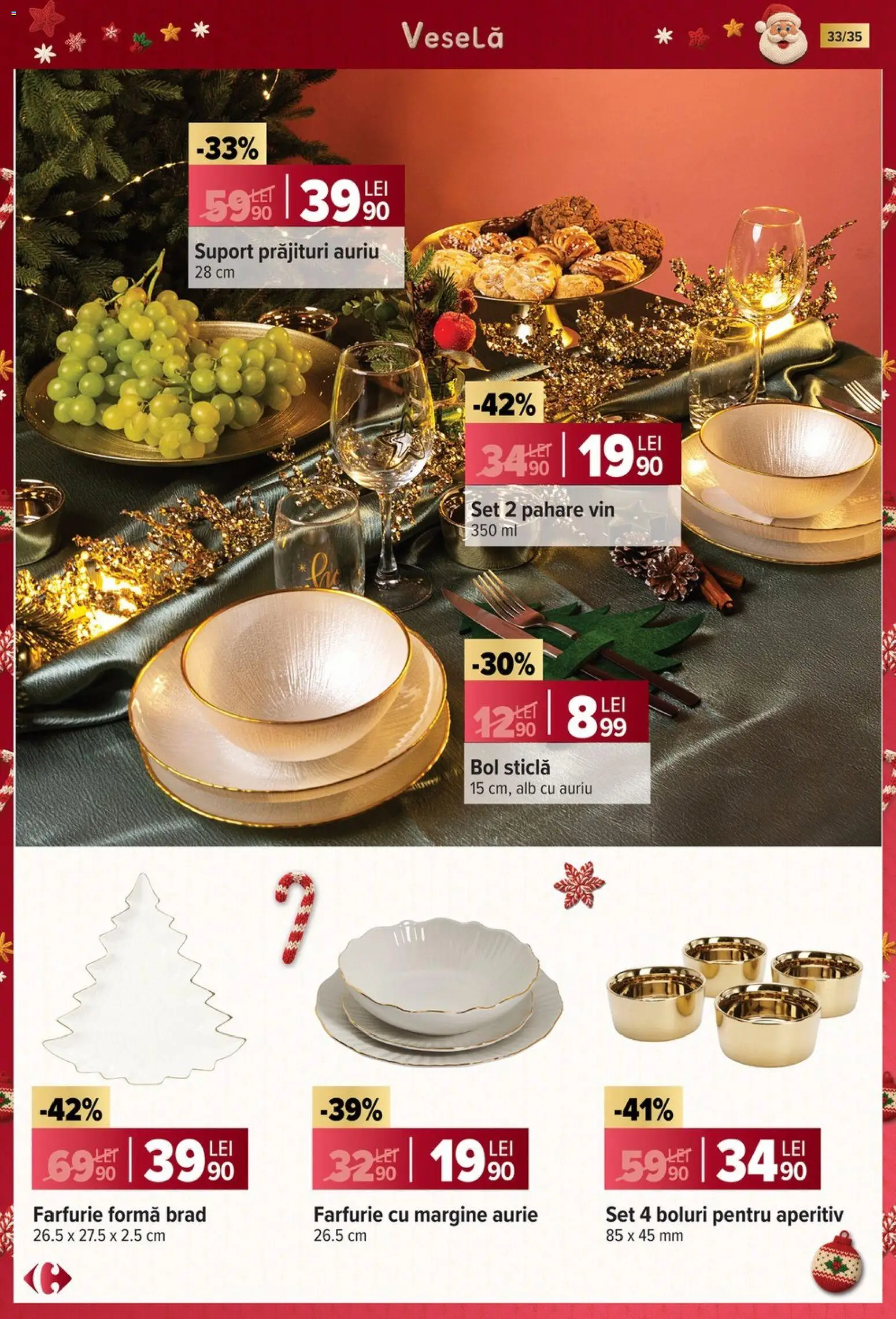 Noul catalog Carrefour – valabil de la 12.11.2025 | Pagină: 33 | Produse: Pahare, Bol, Farfurie, Vin