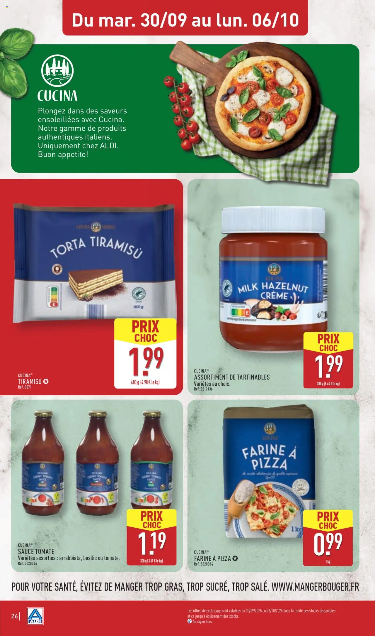  | Page: 28 | Produits: Farine, Pizza, Crème