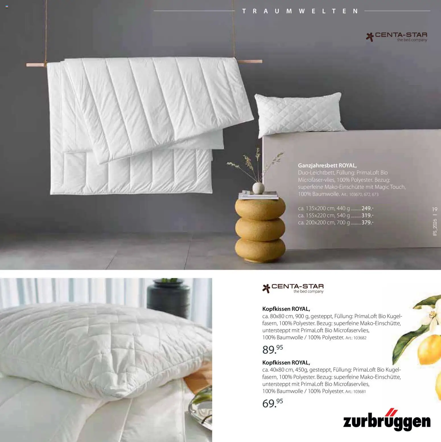 Zurbrüggen Frühlings-Boten – gültig ab 14.04.2026 | Seite: 17 | Produkte: Kopfkissen