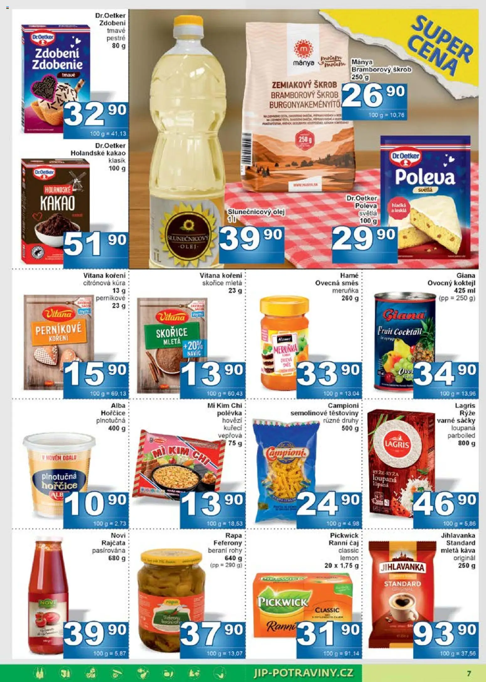 Jip leták od 19.11.2025 | Strana: 7 | Produkty: Rajčata, Koření, Kakao, Mletá káva