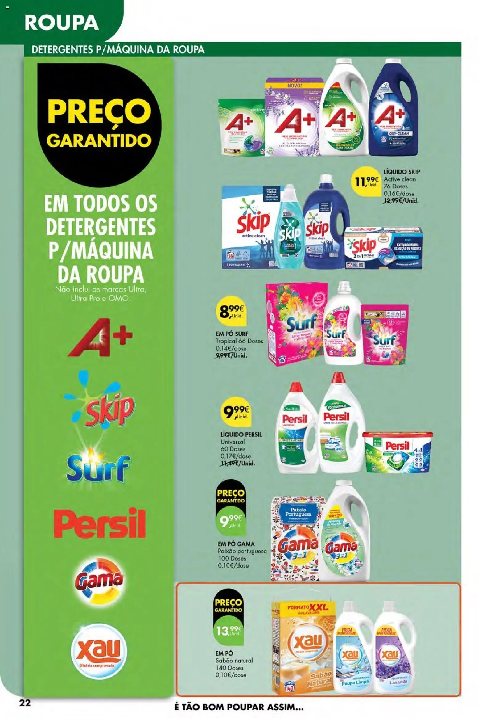 Pingo Doce Poupe Esta Semana Açores │ válido de 26.02.2026 | Página: 22 | Produtos: Pó, Sabão, Detergente, Persil
