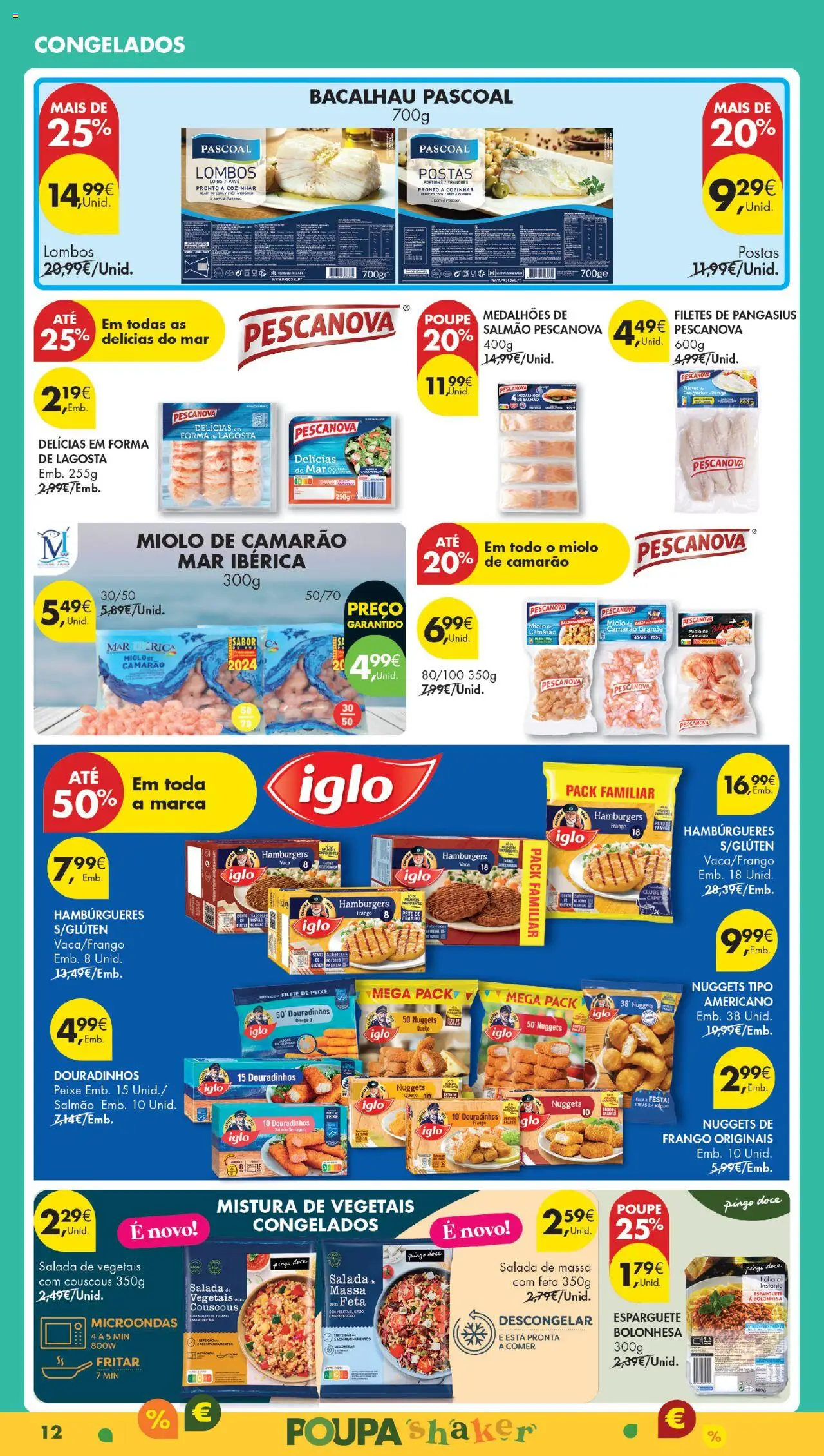 Pingo Doce Poupe Esta Semana Madeira │ válido de 19.08.2025 | Página: 12 | Produtos: Lagosta, Camarão, Microondas, Peixe
