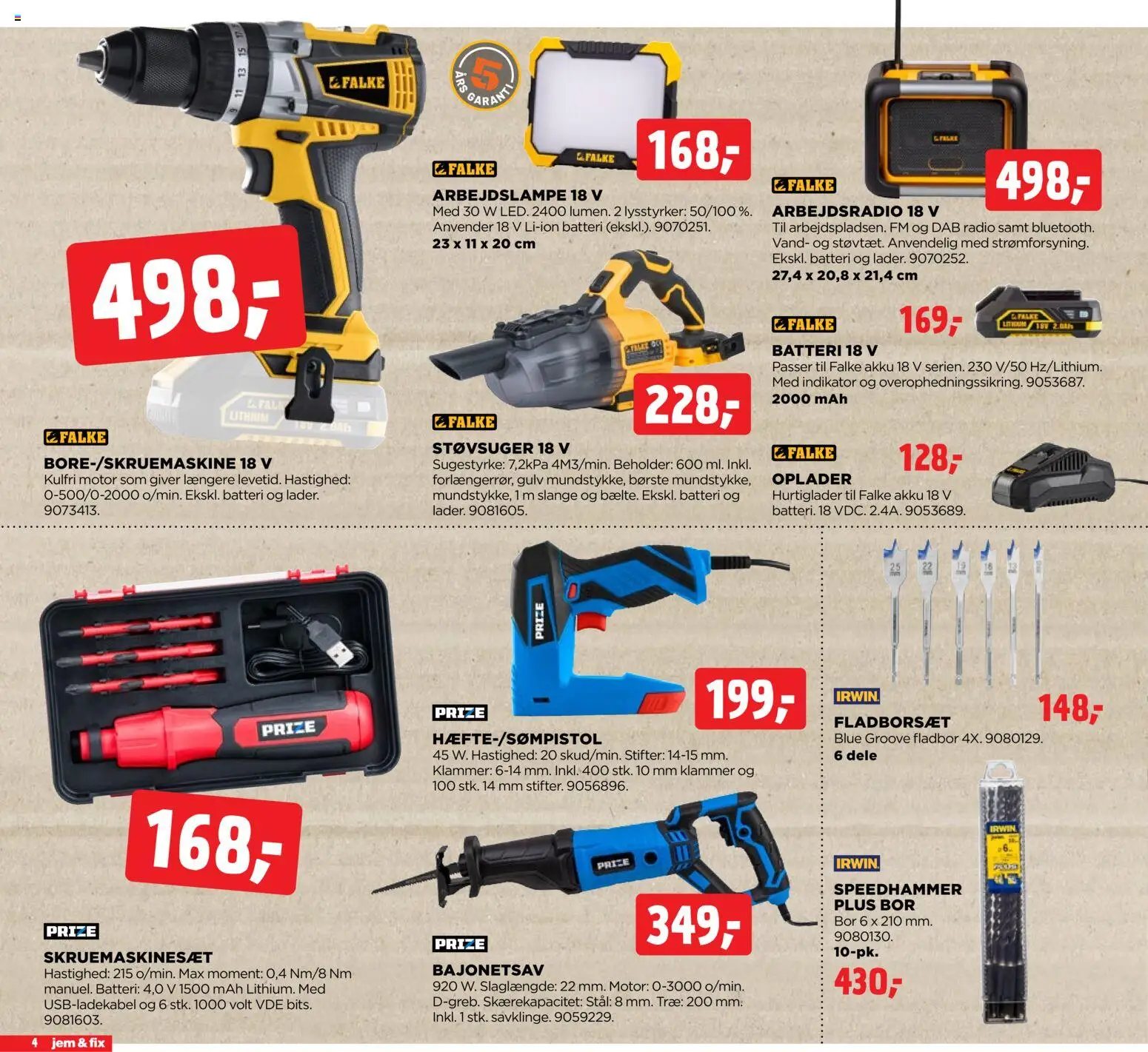 Jem & fix tilbudsavis – gyldig fra 11.01.2026 | Side: 4 | Produkter: Børste, Radio, Søm, Støvsuger