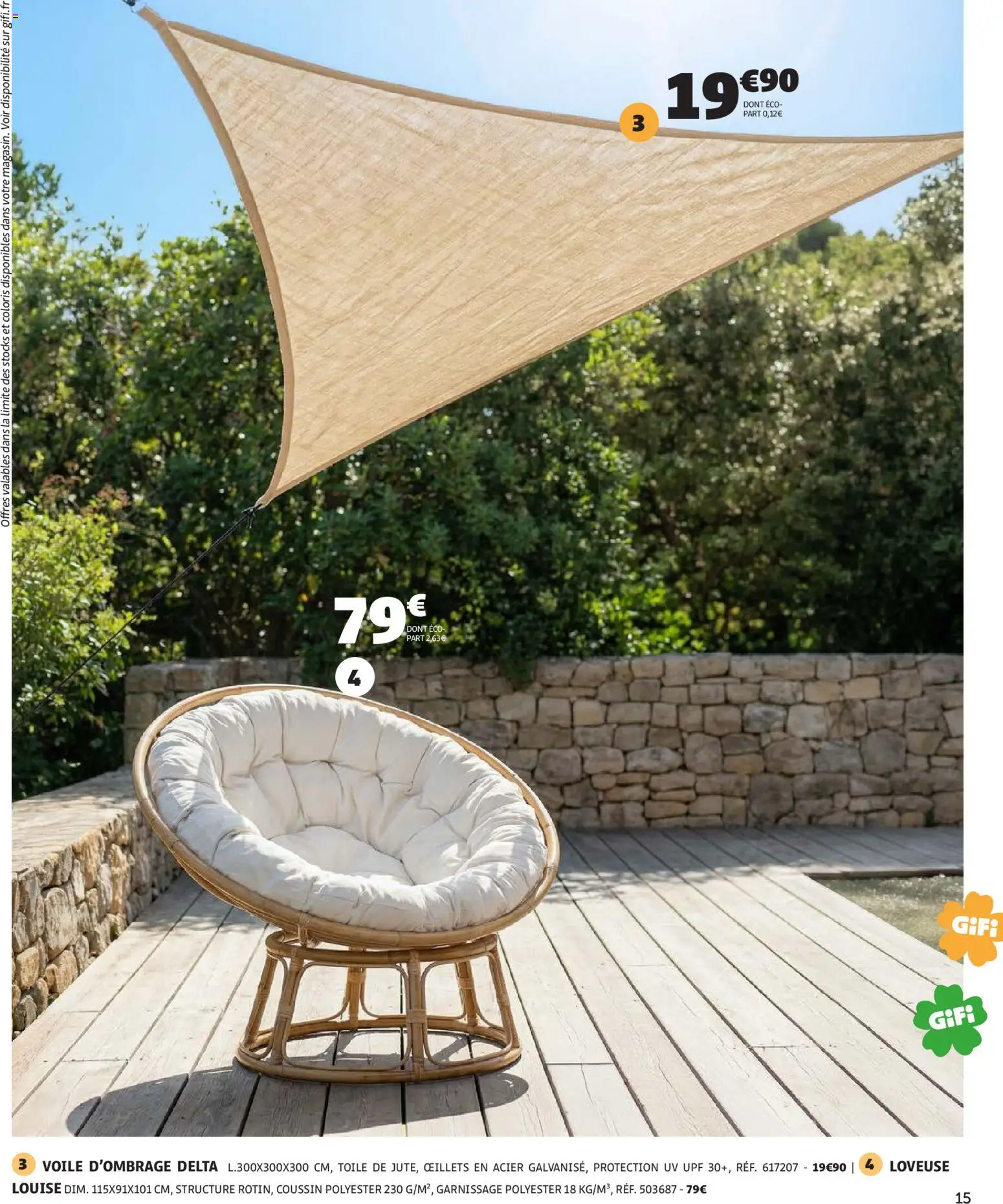 {H1} | Page: 15 | Produits: Voile d'ombrage