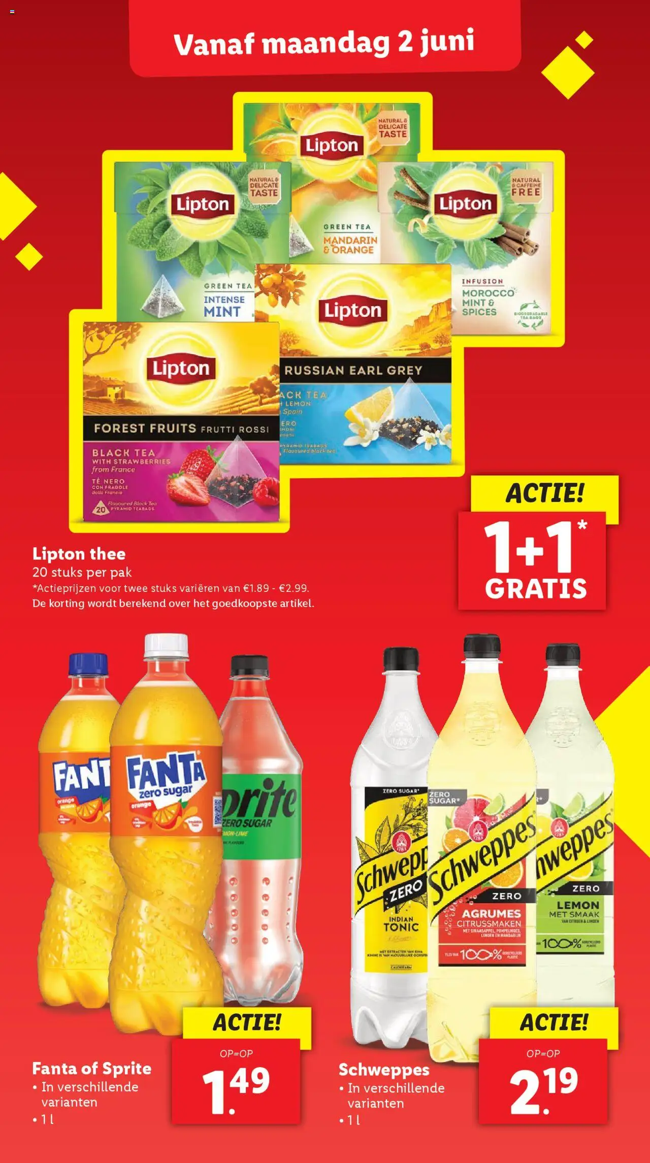  | Pagina: 11 | Producten: Limoen, Mandarijn, Thee, Fanta