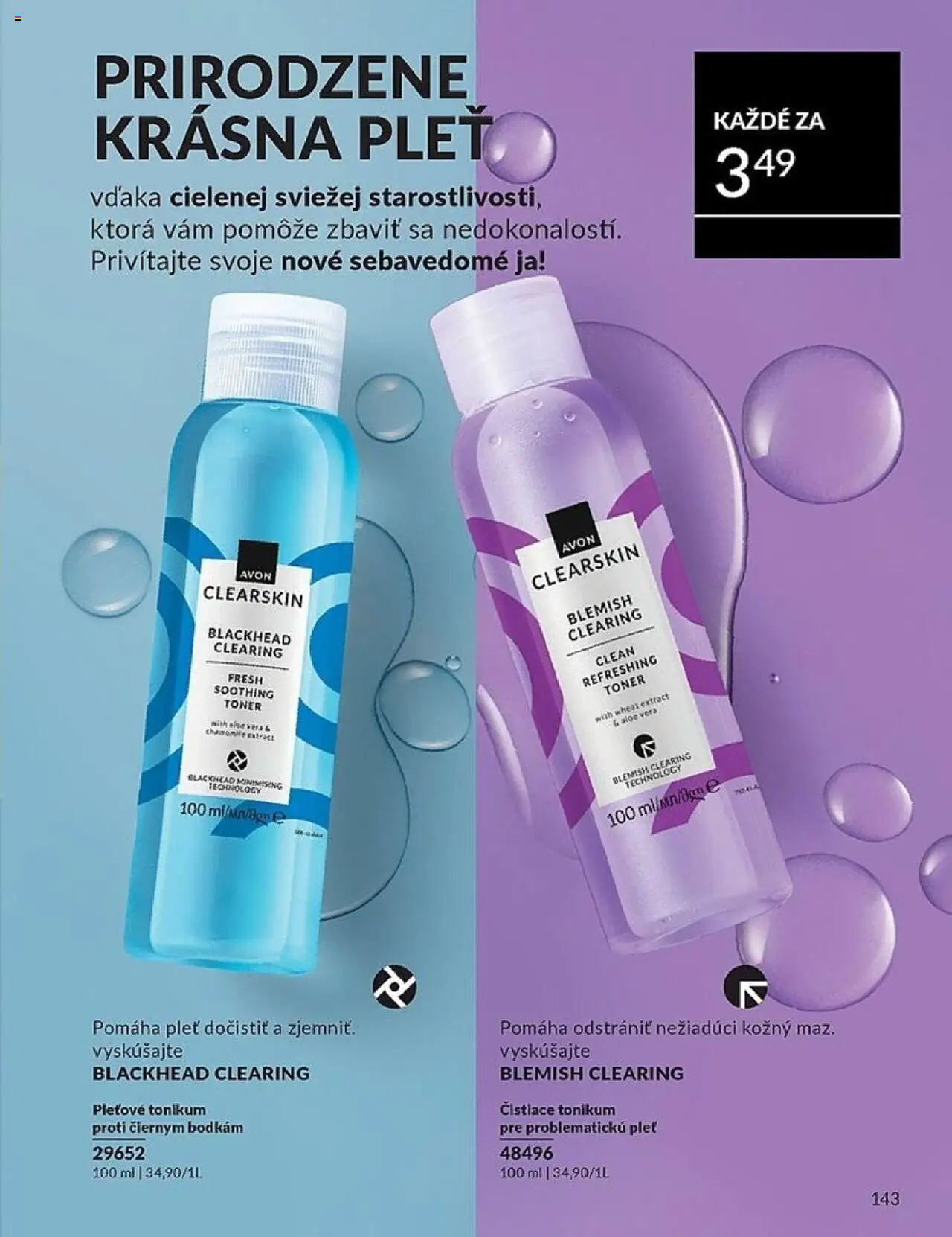 Nové Avon akcie – leták je platný od 01.10.2025 | Strana: 143 | Produkty: Toner