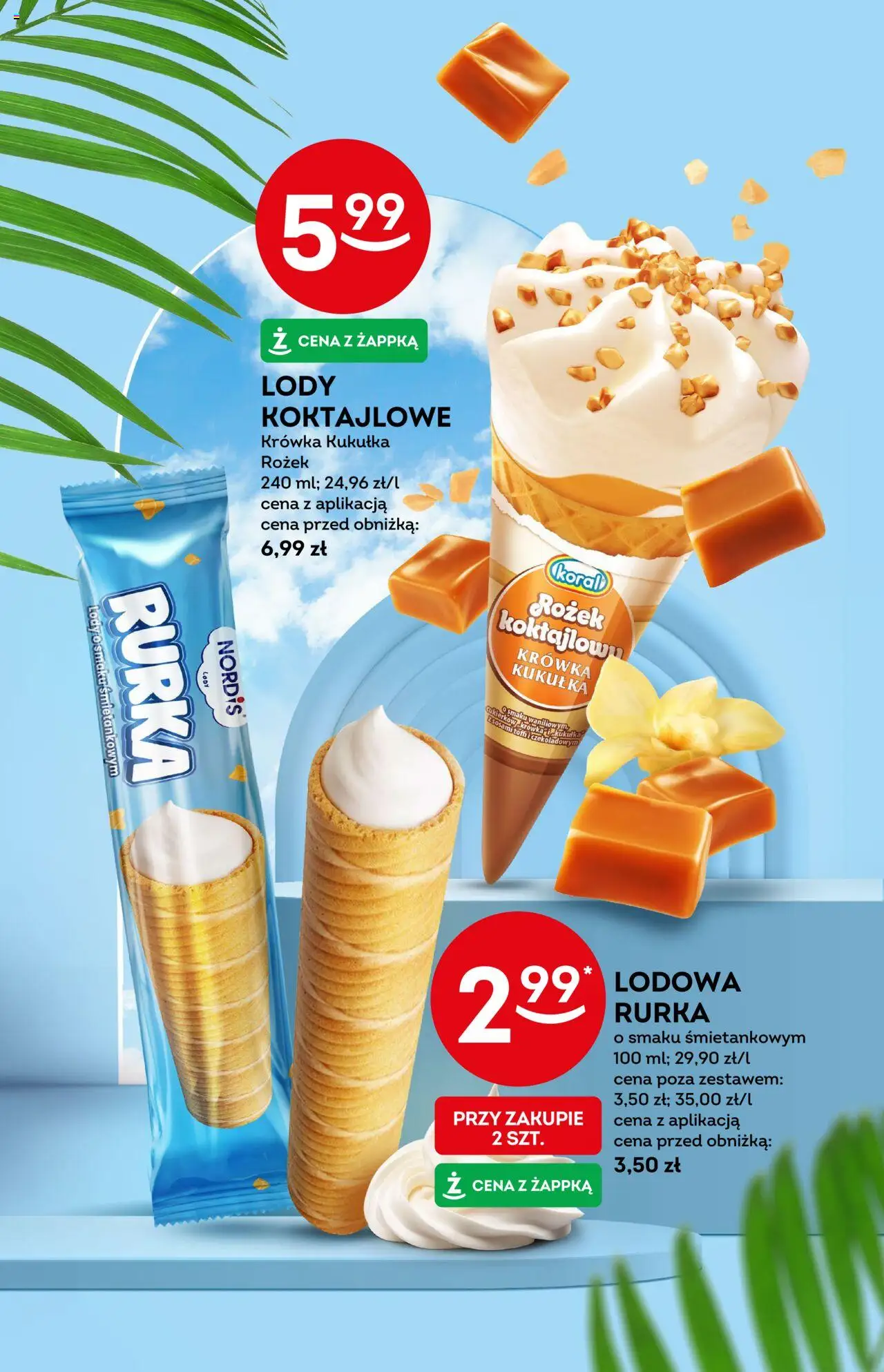 Żabka Gazetka - Lody od 30.07.2025 | Strona: 3 | Produkty: Krowka, Lody