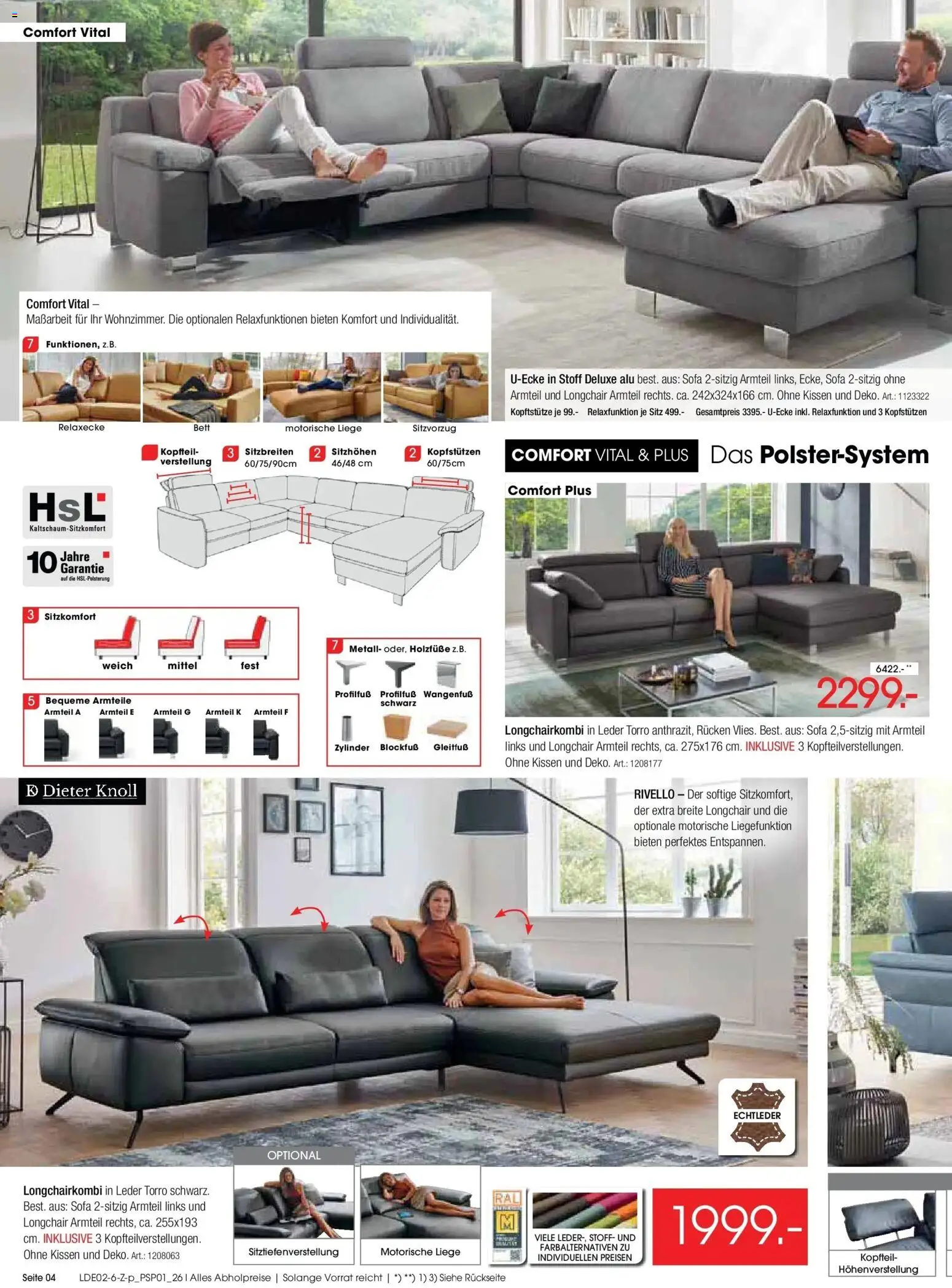 Zurbrüggen - Zurbrüggen: Ihr Einrichtungshaus der Extraklasse – gültig ab 20.02.2026 | Seite: 4 | Produkte: Bett, Kissen, Sofa, Liege