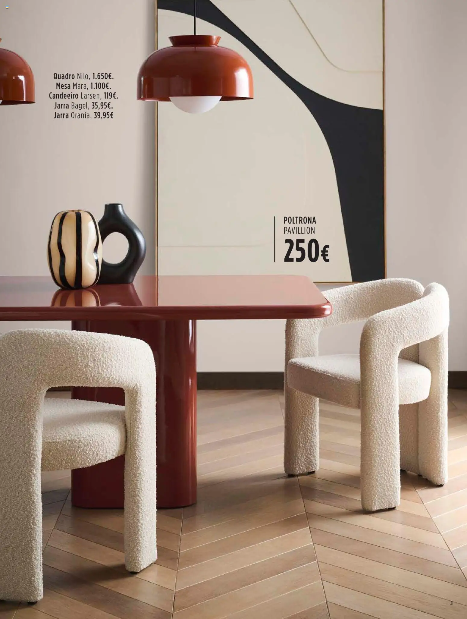 El Corte Ingles Decora │ válido de 23.10.2025 | Página: 31 | Produtos: Poltrona, Quadro, Jarra, Mesa