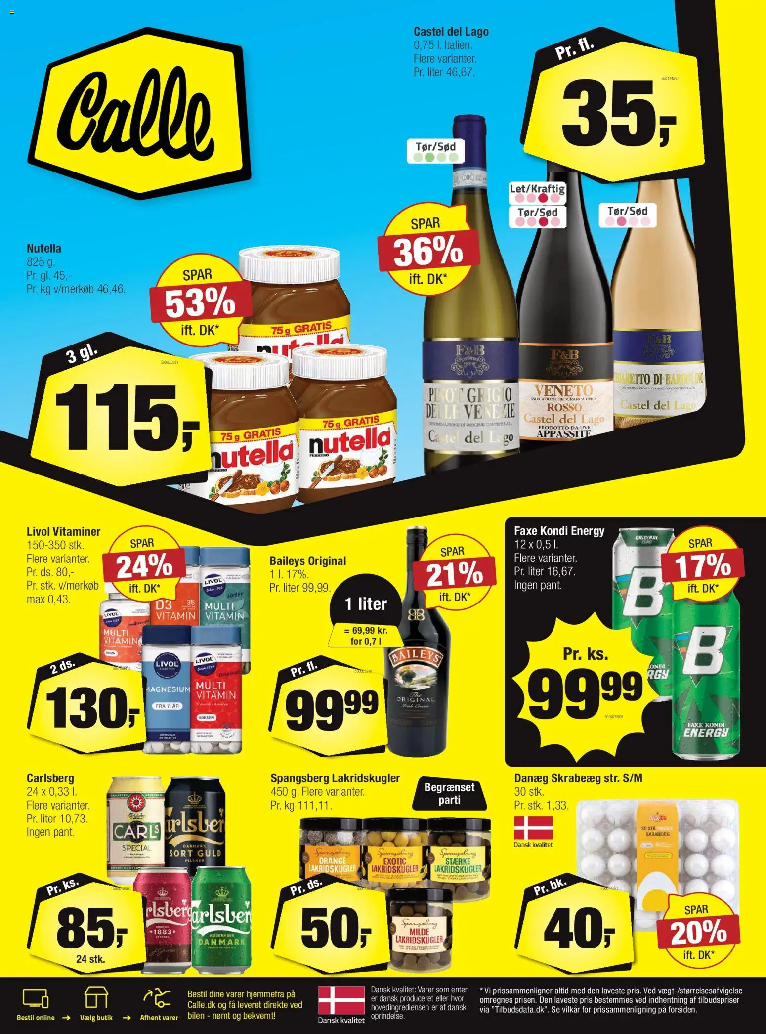 Calle tilbudsavis – gyldig fra 05.11.2025 | Side: 31 | Produkter: Amendoins, Faxe Kondi, Nutella, Søm