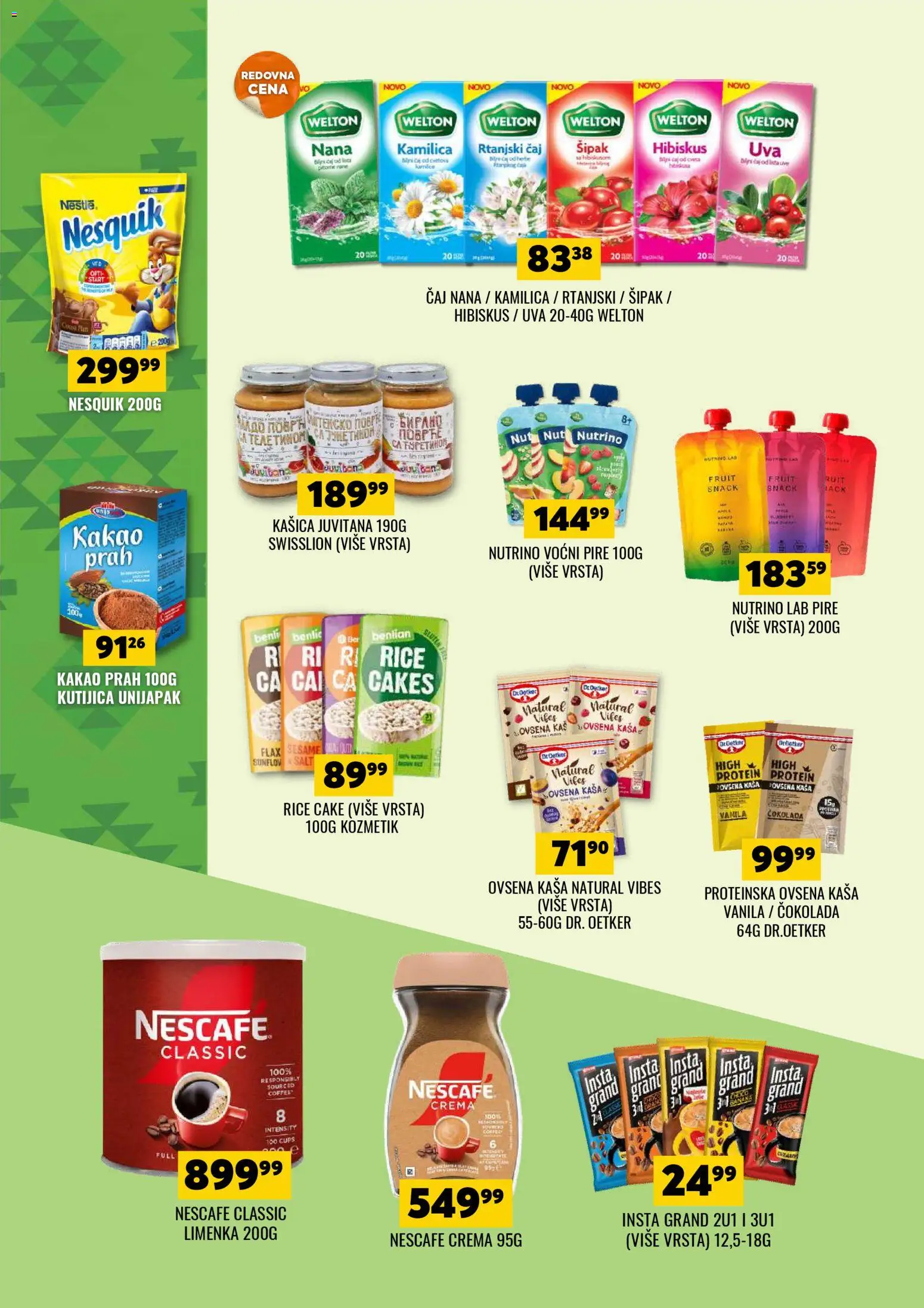 Tekijanka katalog - važi od 25.02.2026 | Strana: 4 | Proizvode: Protein, Ovsena kaša, Nescafé, Čaj