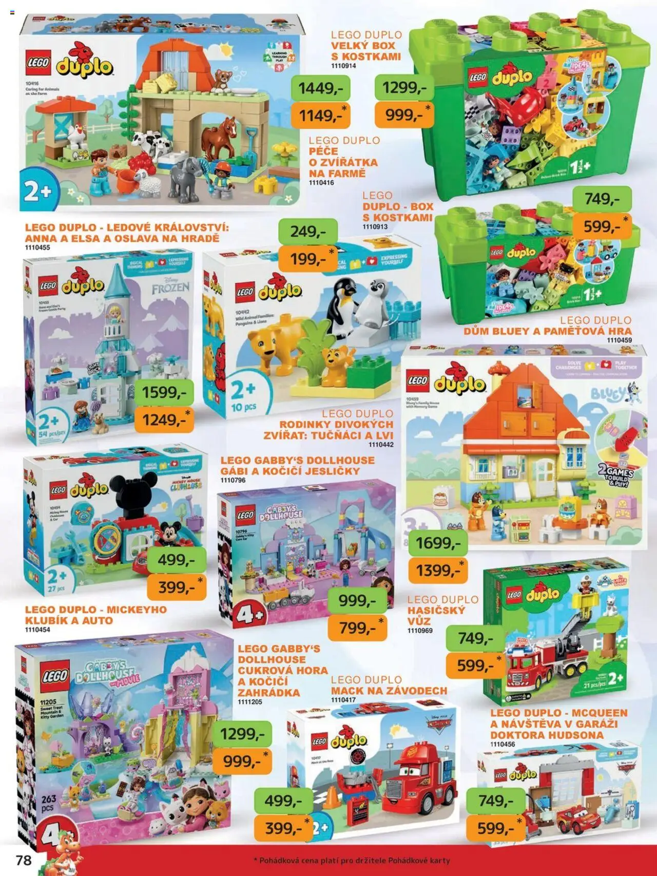 Dráčik leták od 03.10.2025 | Strana: 78 | Produkty: Box, LEGO, Lego duplo, Hra