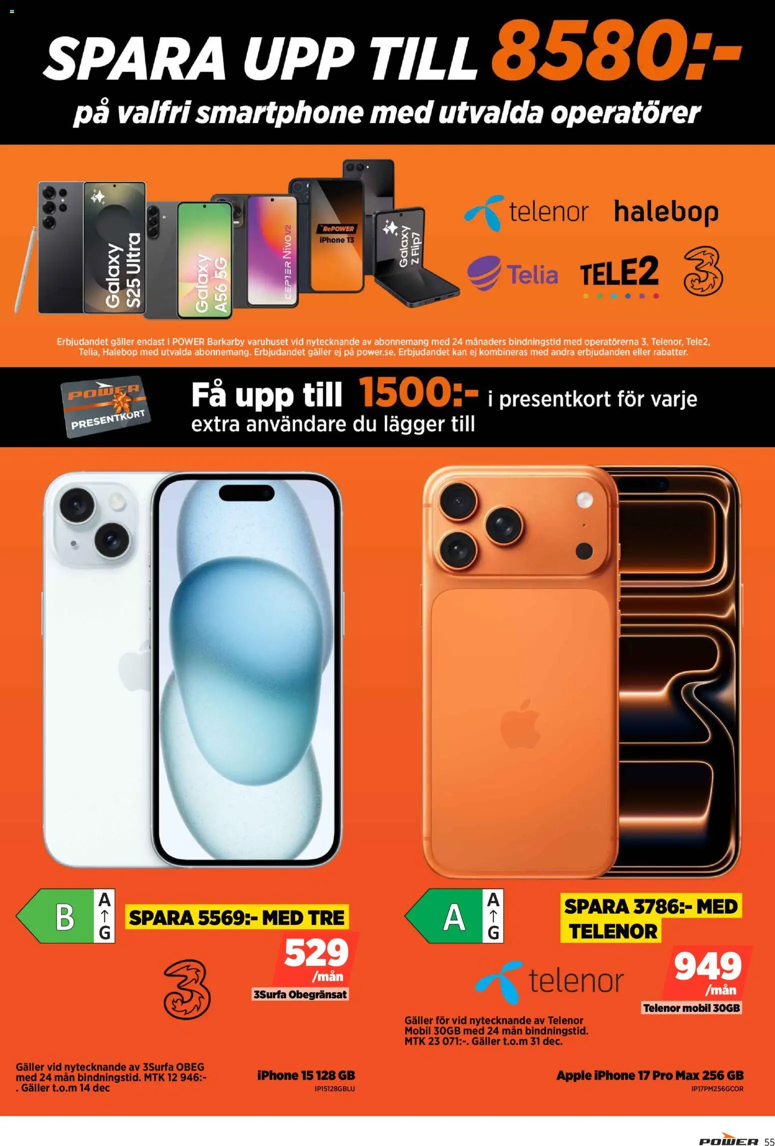 Power reklamblad aktuell från 08.12.2025 | Sida: 55
