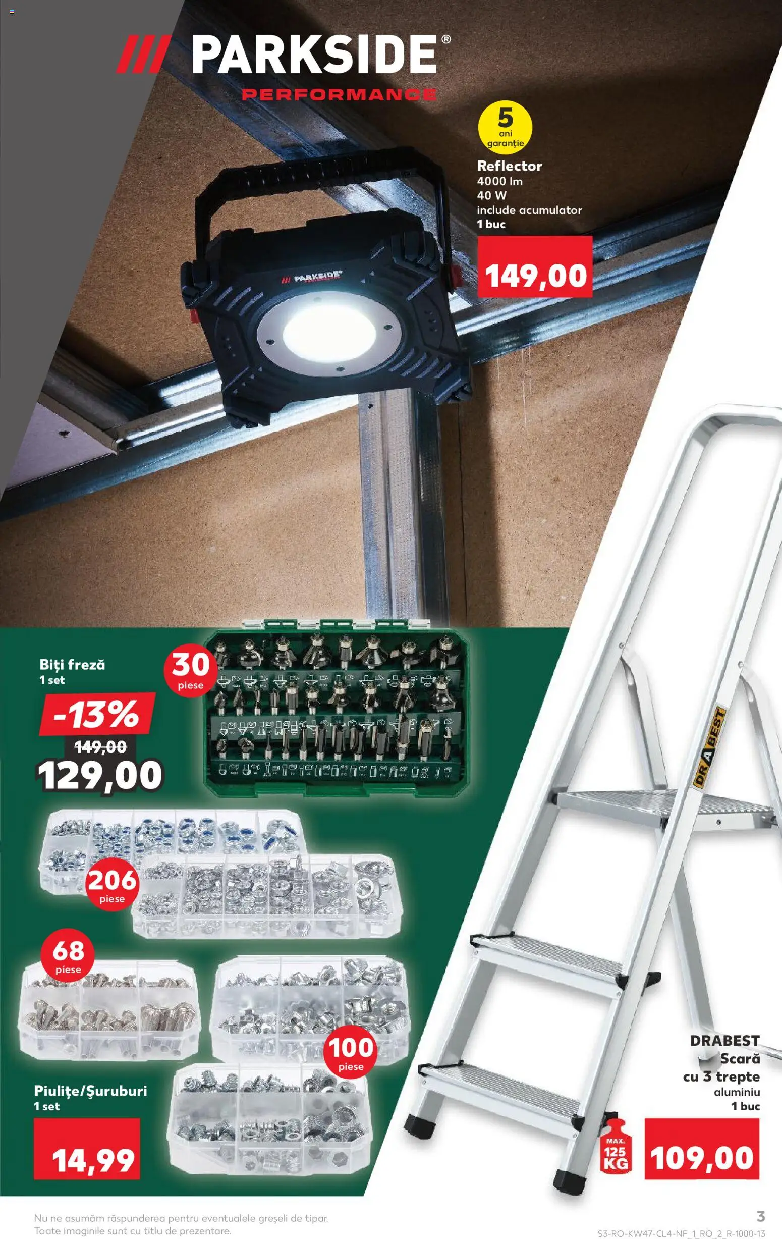 Noul catalog Kaufland – valabil de la 19.11.2025 | Pagină: 3 | Produse: Router, Scară