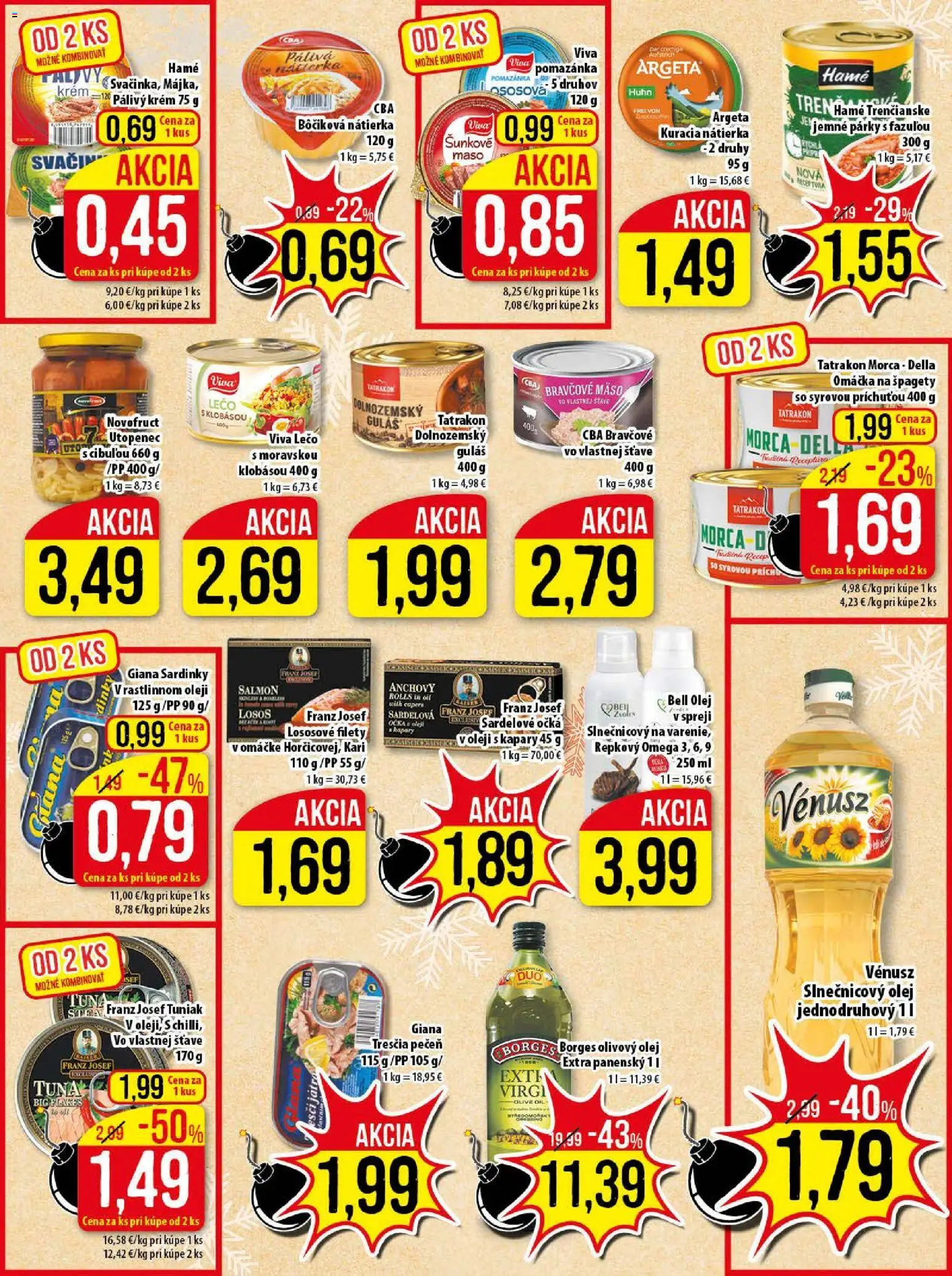 Nové Klas akcie – leták je platný od 29.12.2025 | Strana: 18 | Produkty: Olej, Olivový olej, Bravčové mäso, Omáčka