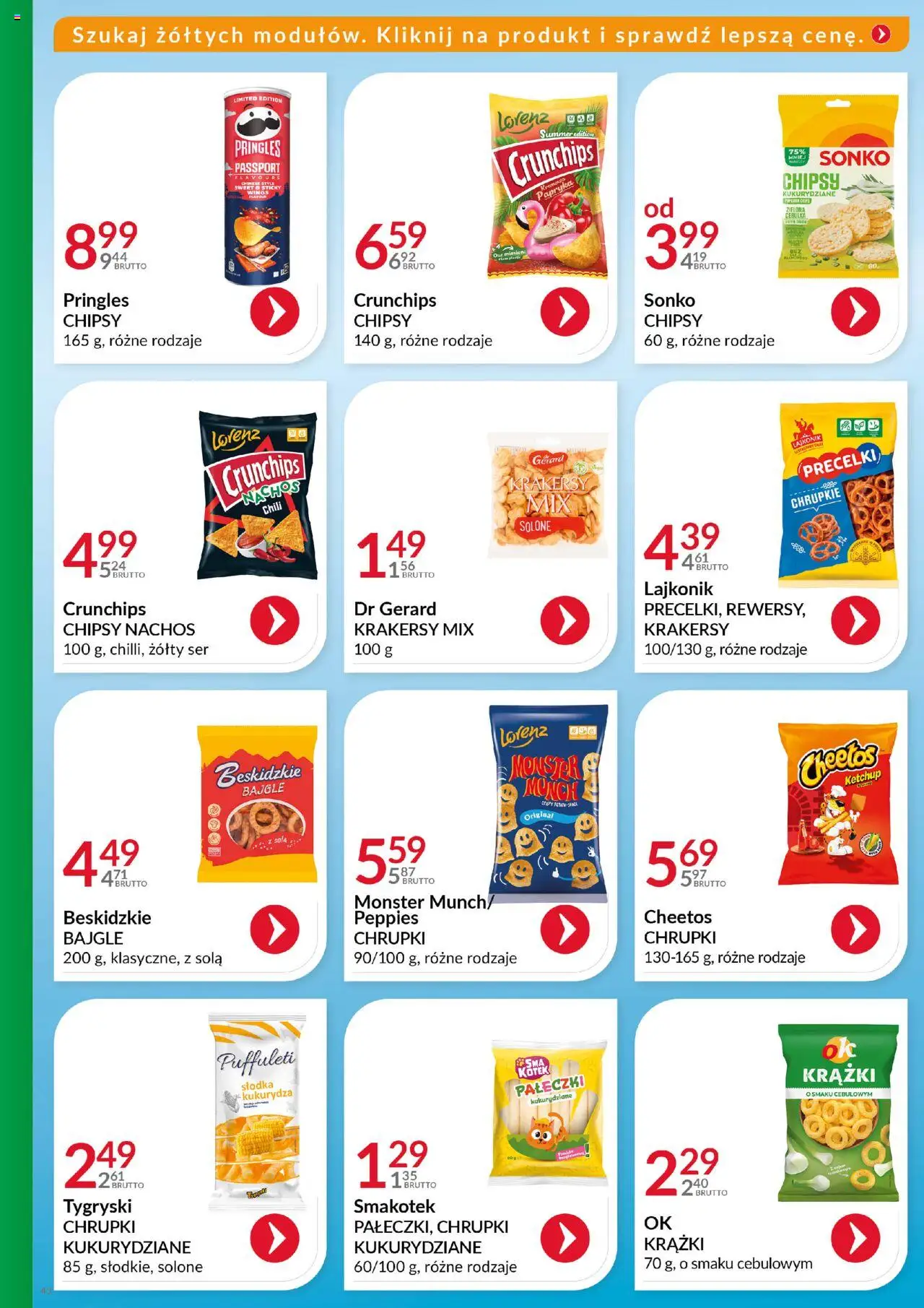 Eurocash Gazetka - Katalog Artykułów Spożywczych od 27.07.2025 | Strona: 43 | Produkty: Chili, Chipsy, Ketchup, Ser
