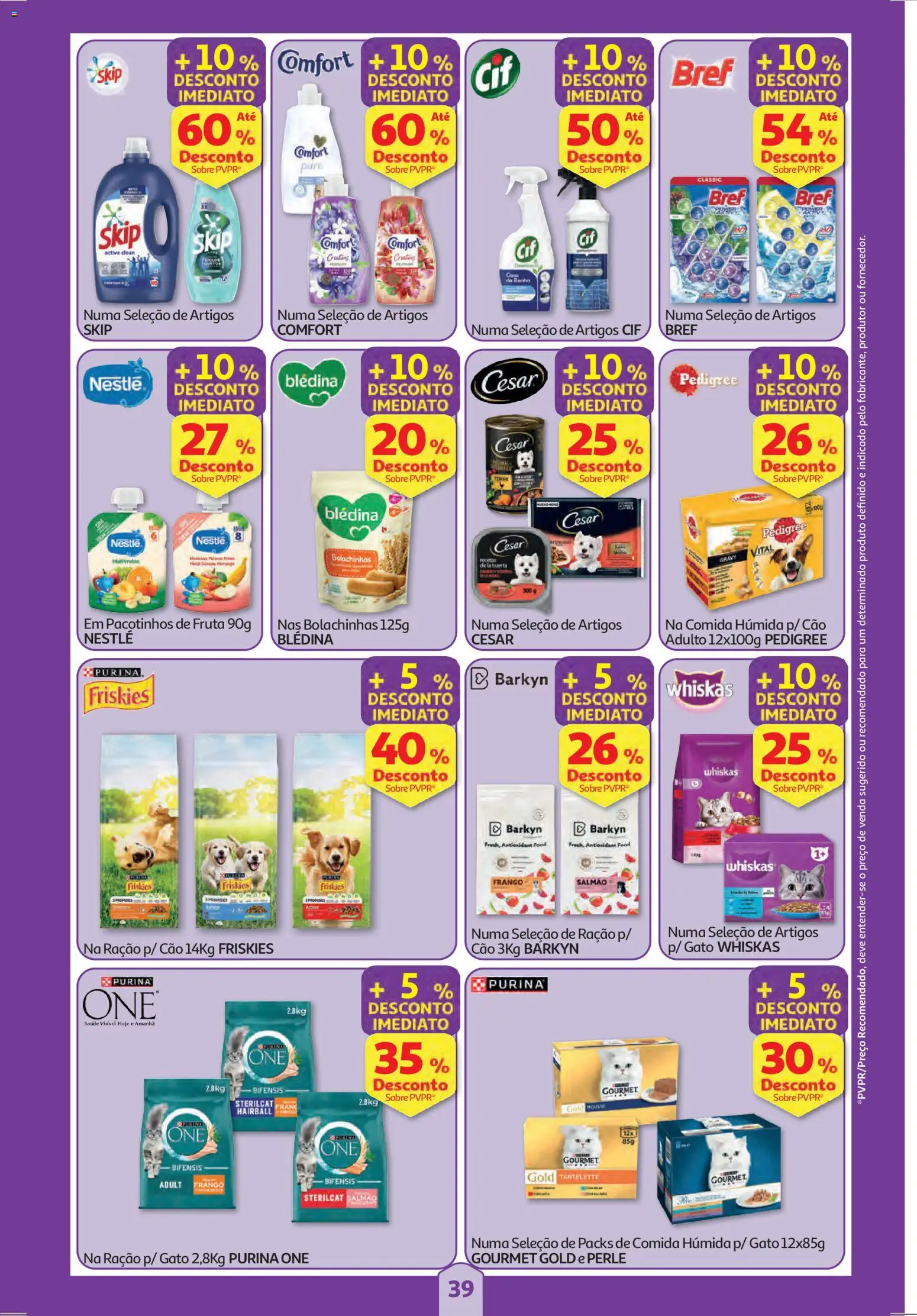 Auchan folheto │ válido de 25.12.2025 | Página: 39 | Produtos: Purina one, Frango, Salmão, Nestlé