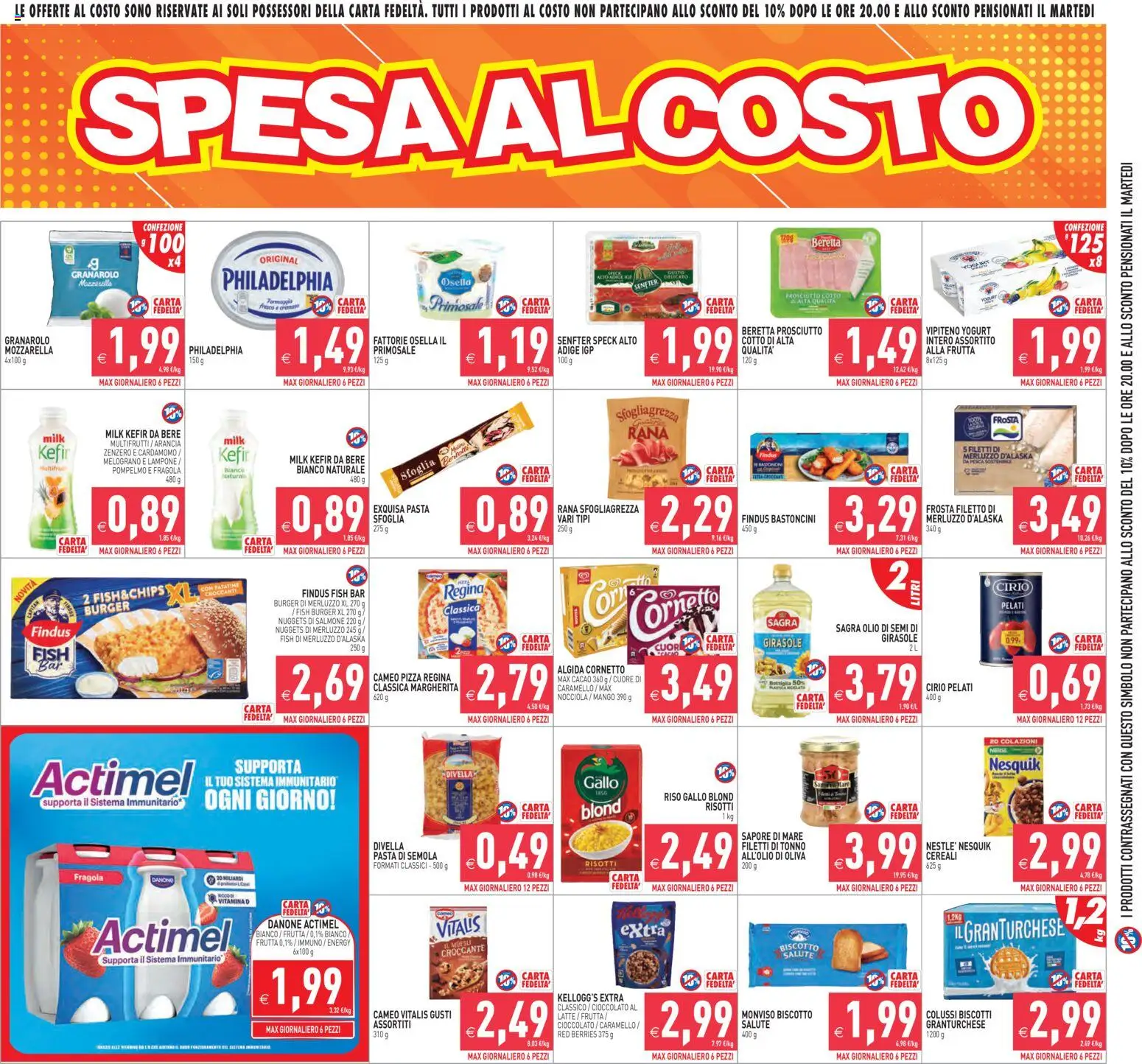 Volantino PIM Supermercati del 17.04.2026 | Pagina: 2 | Prodotti: Pizza, Frutta, Pasta, Tonno