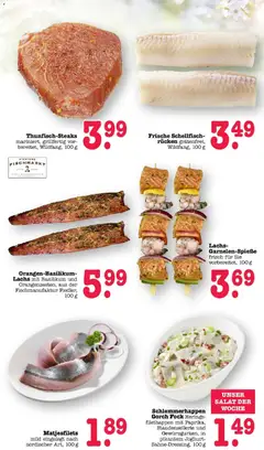 Orangen-Basilikum-Lachs, mit Basilikum und Orangenzesten, aus der Fischmanufaktur Fiedler, 100 g ab 23.03.2026 gültig | Seite: 16