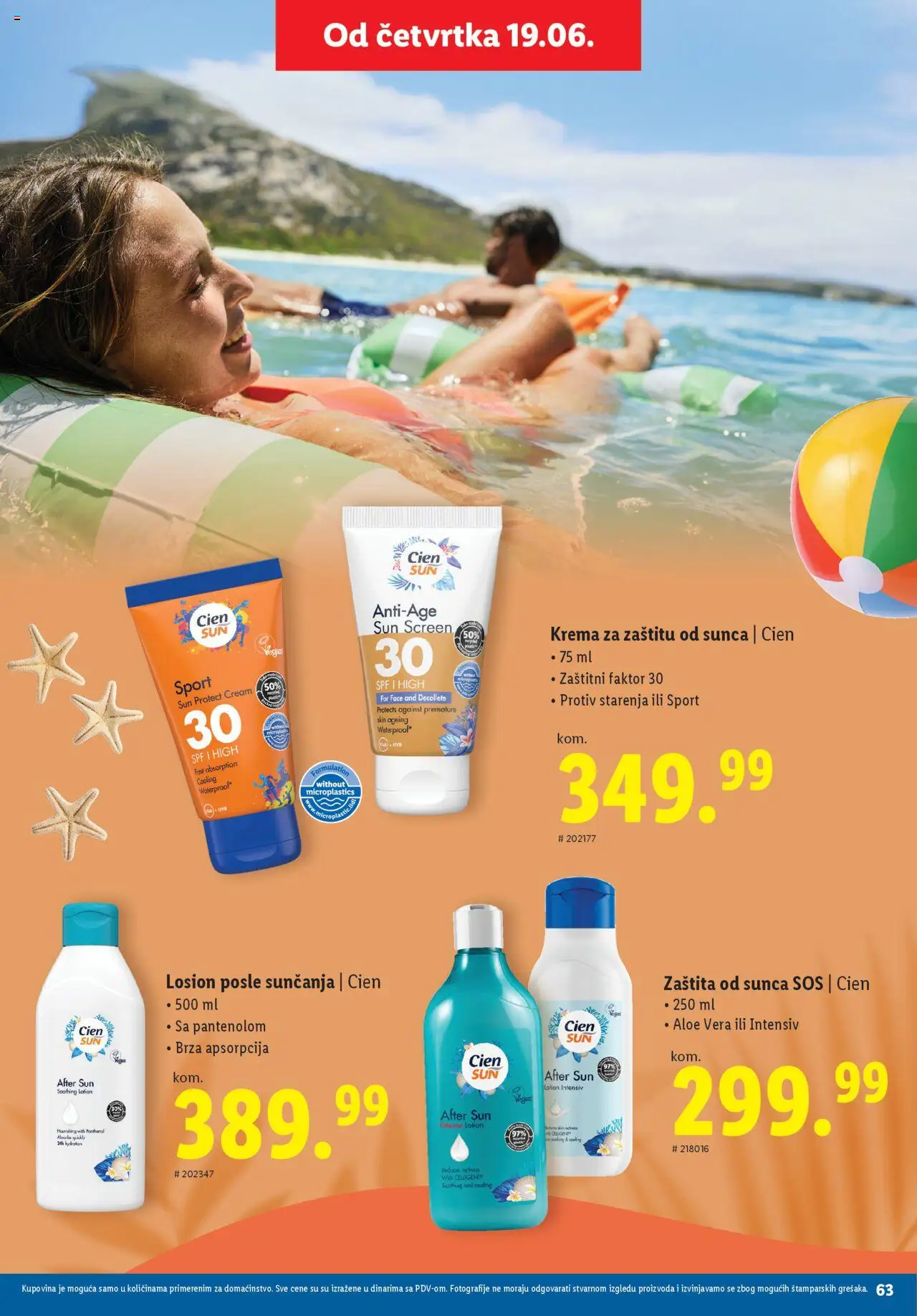 Lidl katalog - važi od 29.05.2025 | Strana: 63 | Proizvode: Cien, Sos, Krema