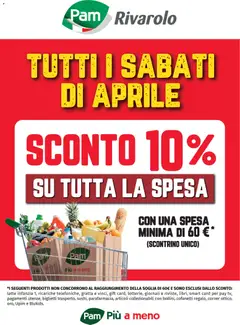 Anteprima del volantino PAM volantino Sconto 10% Rivarolo valido a partire dal 01.04.2026