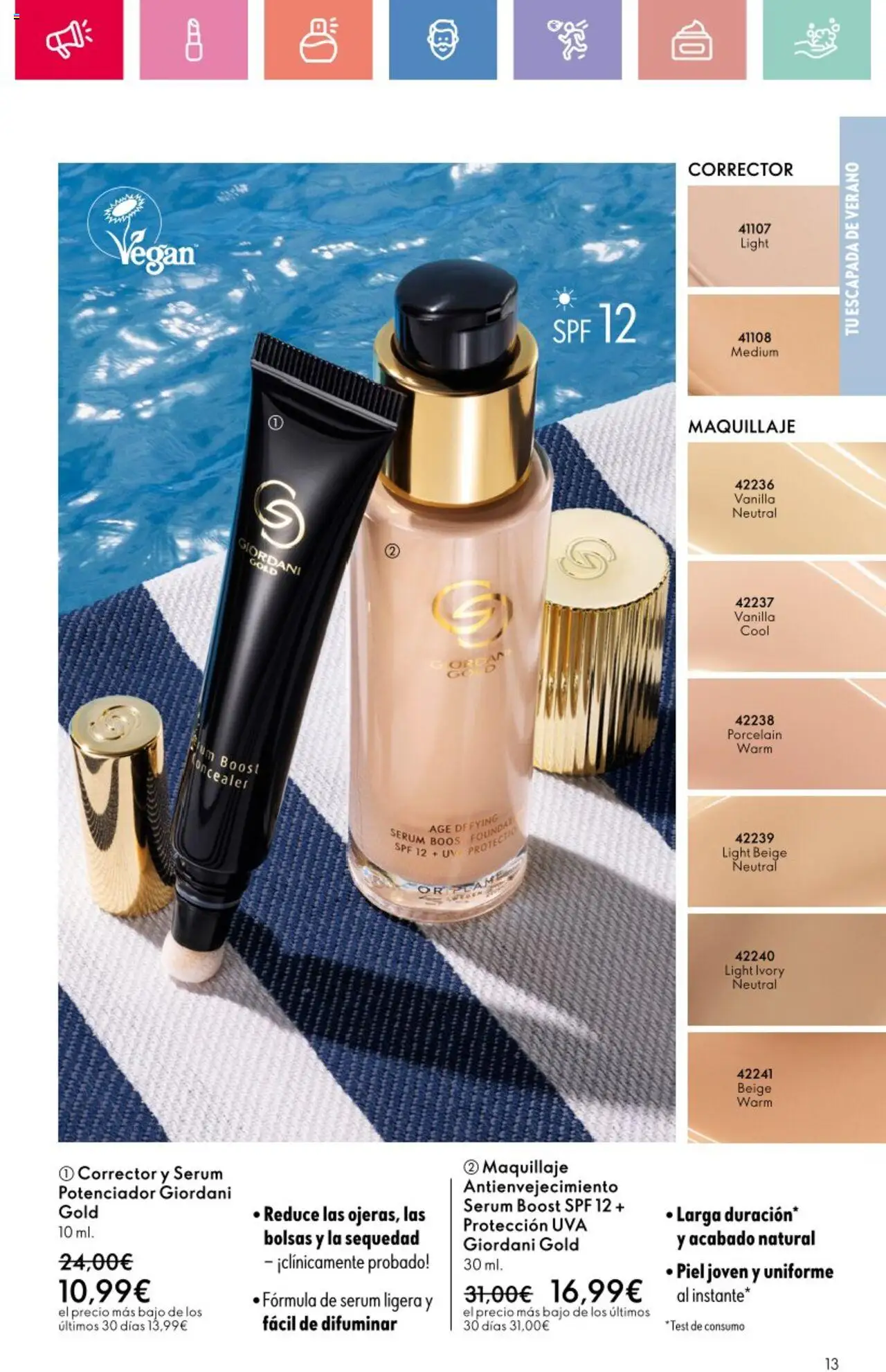 Oriflame - Catálogo Campaña 9 │ válido desde el 22.06.2025 | Página: 13 | Productos: Maquillaje, Corrector, Sérum