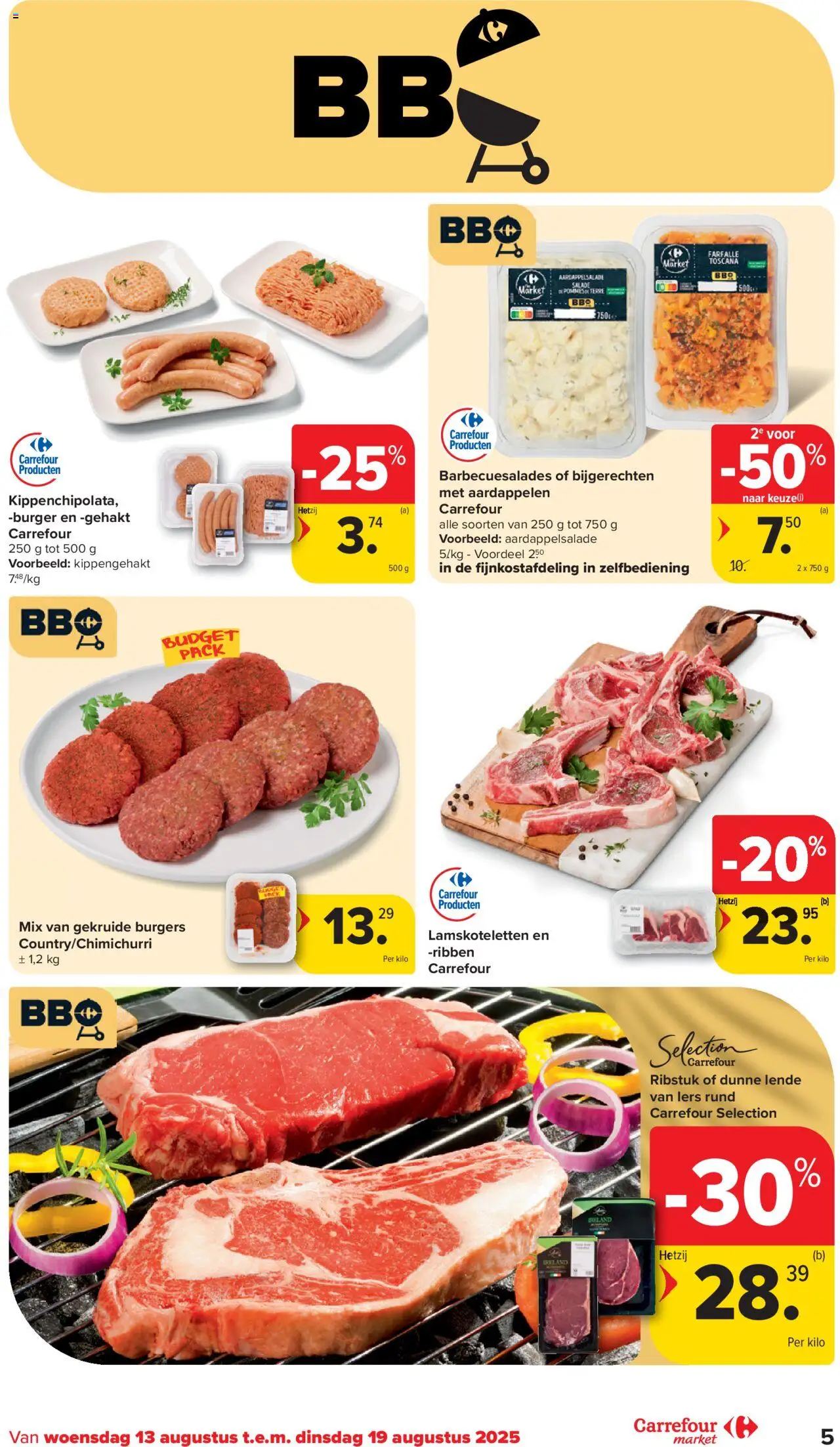  | Pagina: 5 | Producten: Gehakt, Salade, Kippengehakt