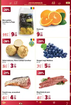Ofertele Carrefour valabile de la 19.11.2025 | Pagină: 3 | Produse: Struguri, Țelină, Mere, Portocale