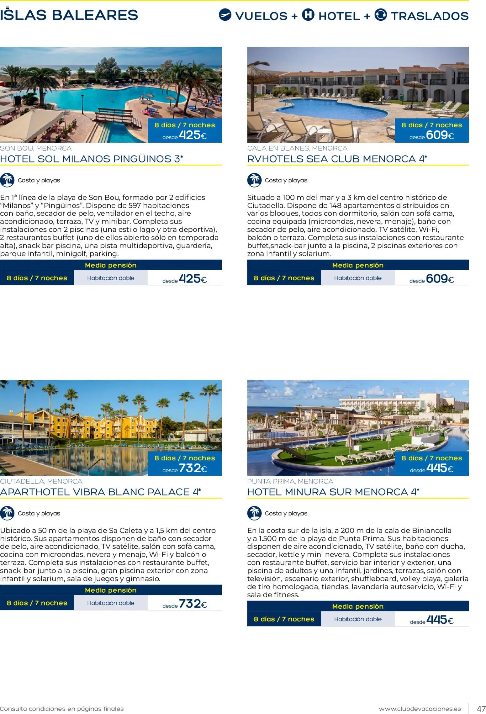 Viajes El Corte Inglés Club de Vacaciones │ válido desde el 01.02.2026 | Página: 47 | Productos: Cocina, Ventilador, Sofá, Baño