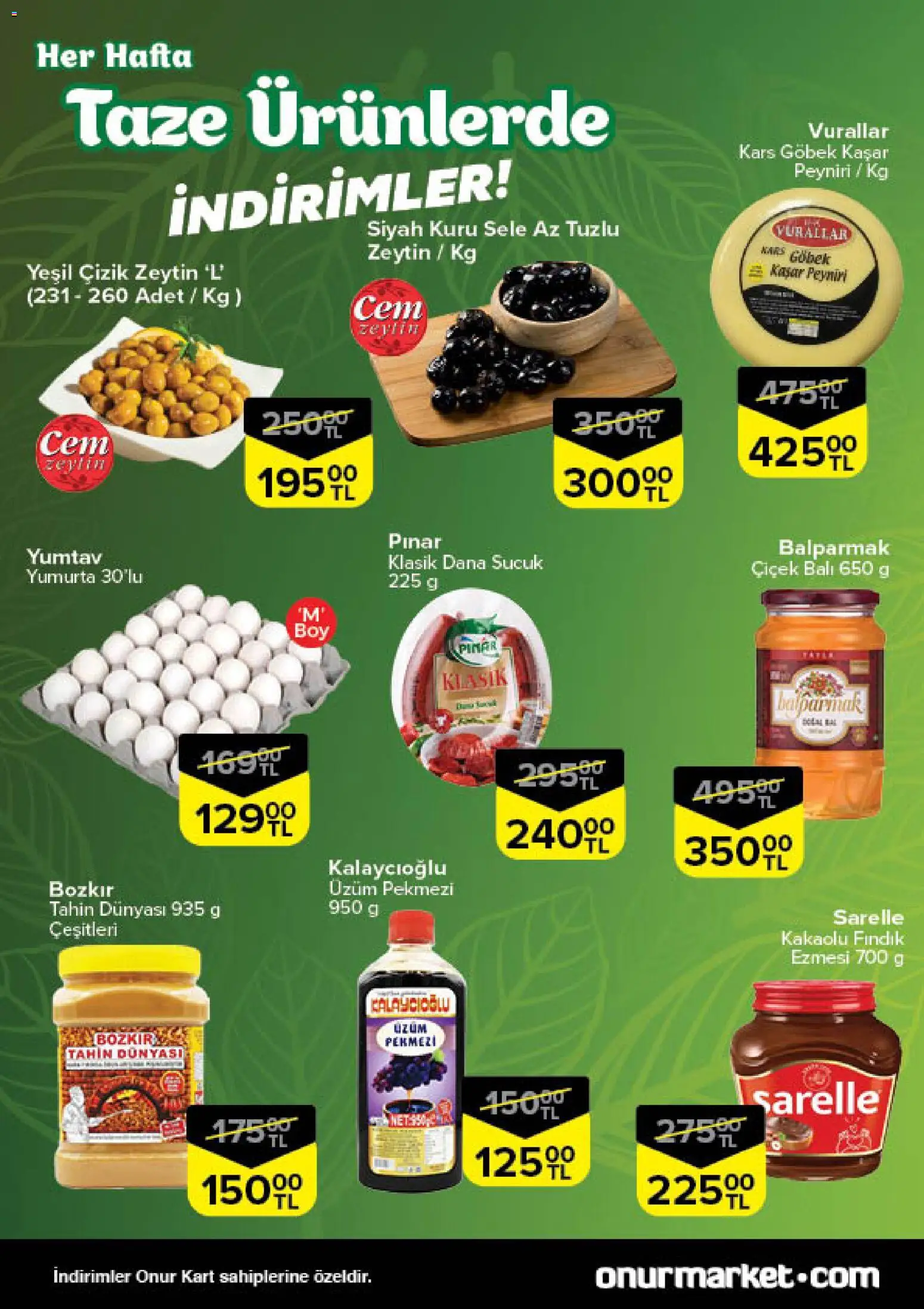 Onur Market Katalog - Bursa - 11.12.2025 tarihinden itibaren geçerlidir | Sayfa: 2 | Ürünler: Fındık, Üzüm, Zeytin, Sucuk