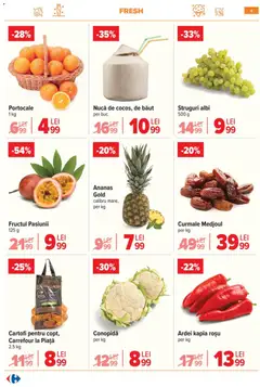 Ofertele Carrefour valabile de la 18.02.2026 | Pagină: 5 | Produse: Struguri, Conopidă, Ananas, Cartofi