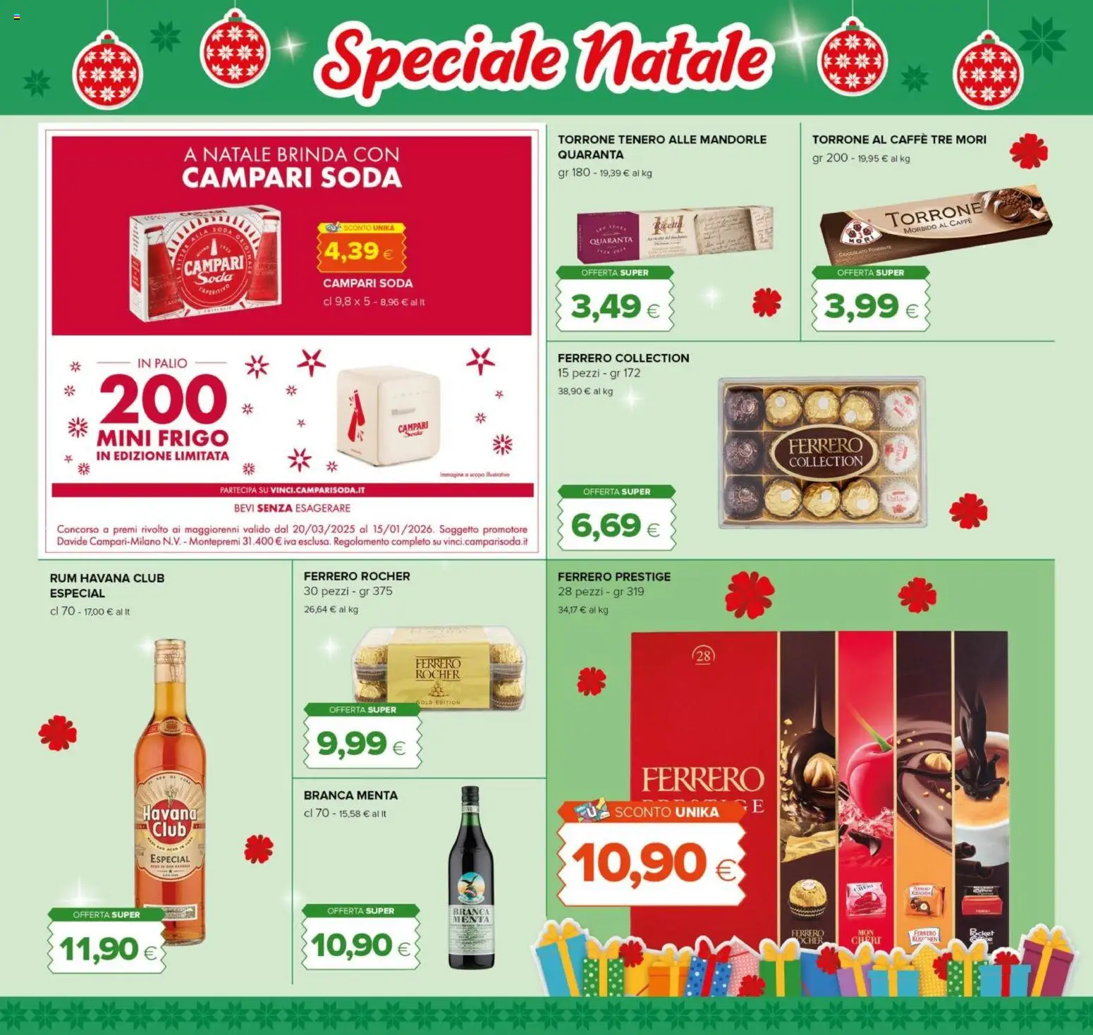 Volantino Tigre del 16.12.2025 | Pagina: 9 | Prodotti: Caffè, Mandorle, Rum, Menta
