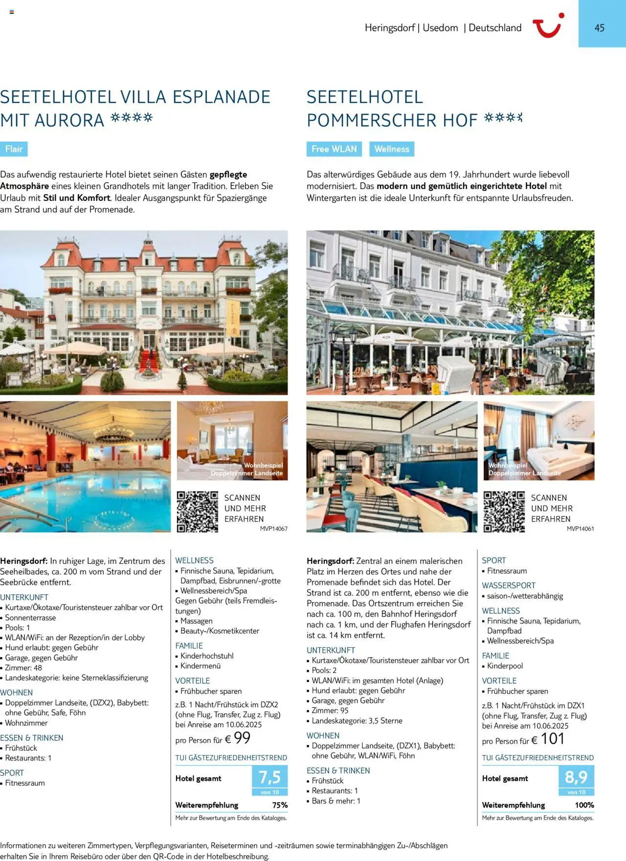 TUI Prospekt 	 – gültig ab 01.11.2024 | Seite: 45 | Produkte: Babybett, Föhn